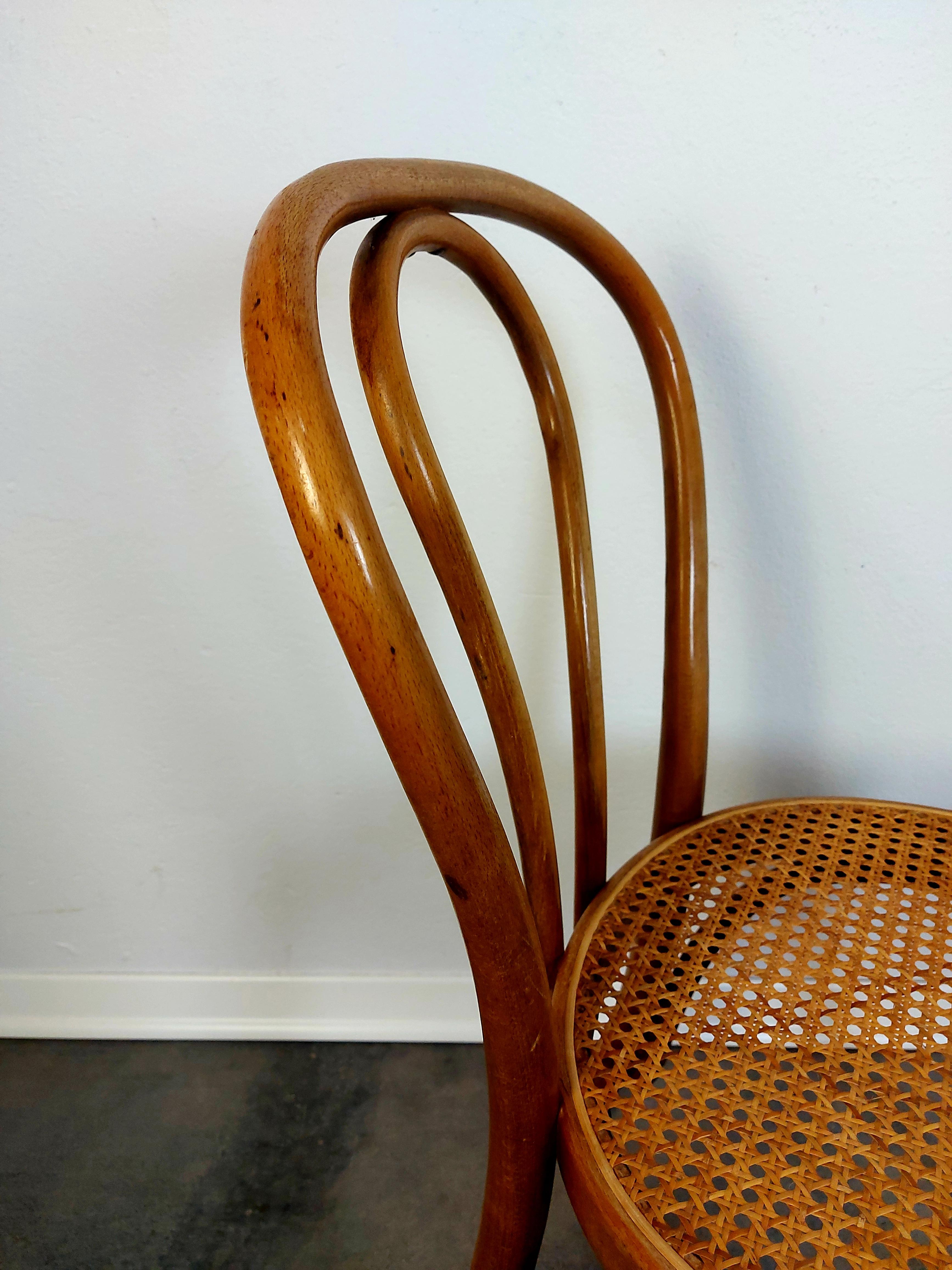 1 of 4, Dining chair, Bentwood cane, No. 18, 1960s 3