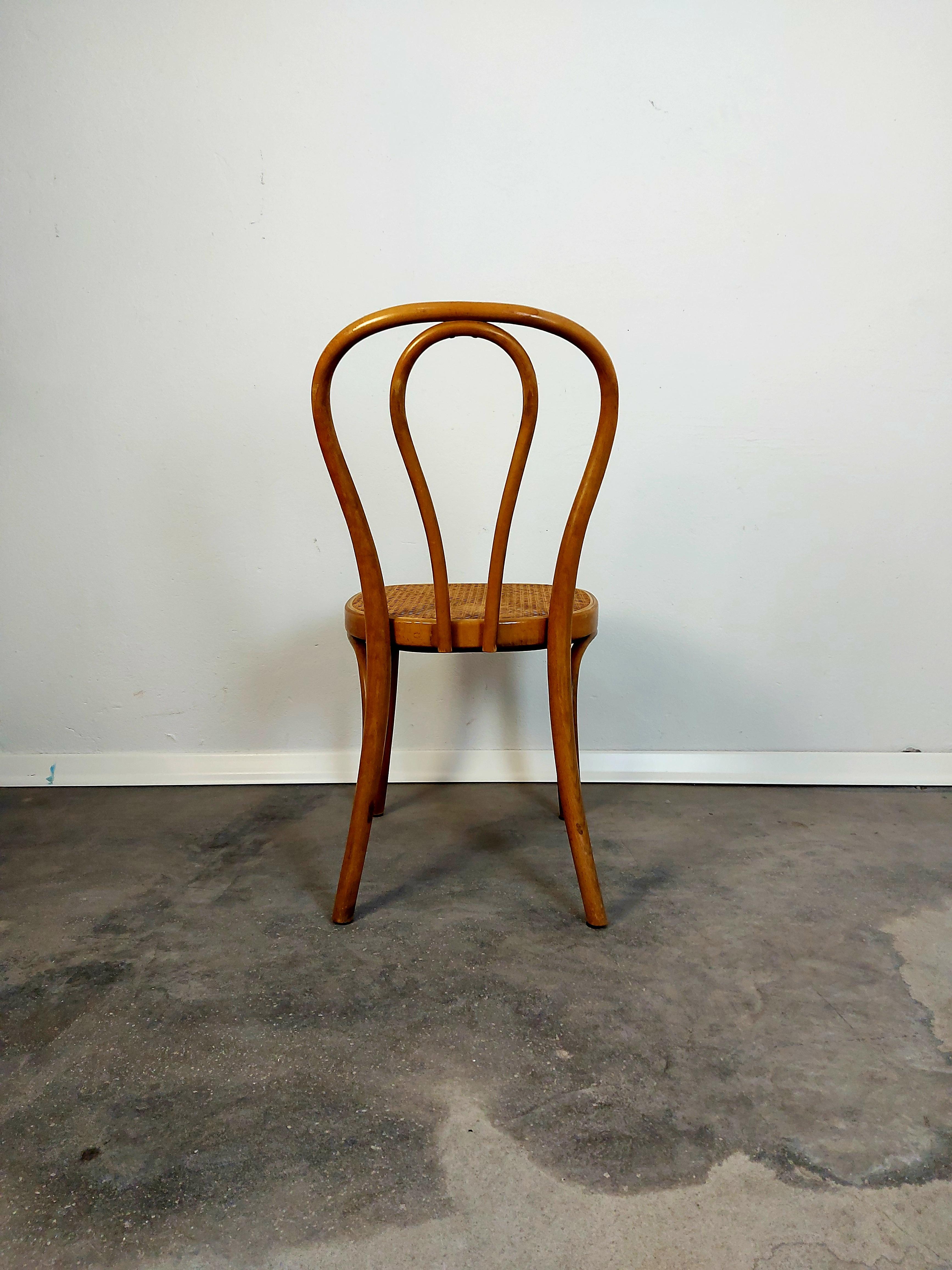 1 of 4, Dining chair, Bentwood cane, No. 18, 1960s 6