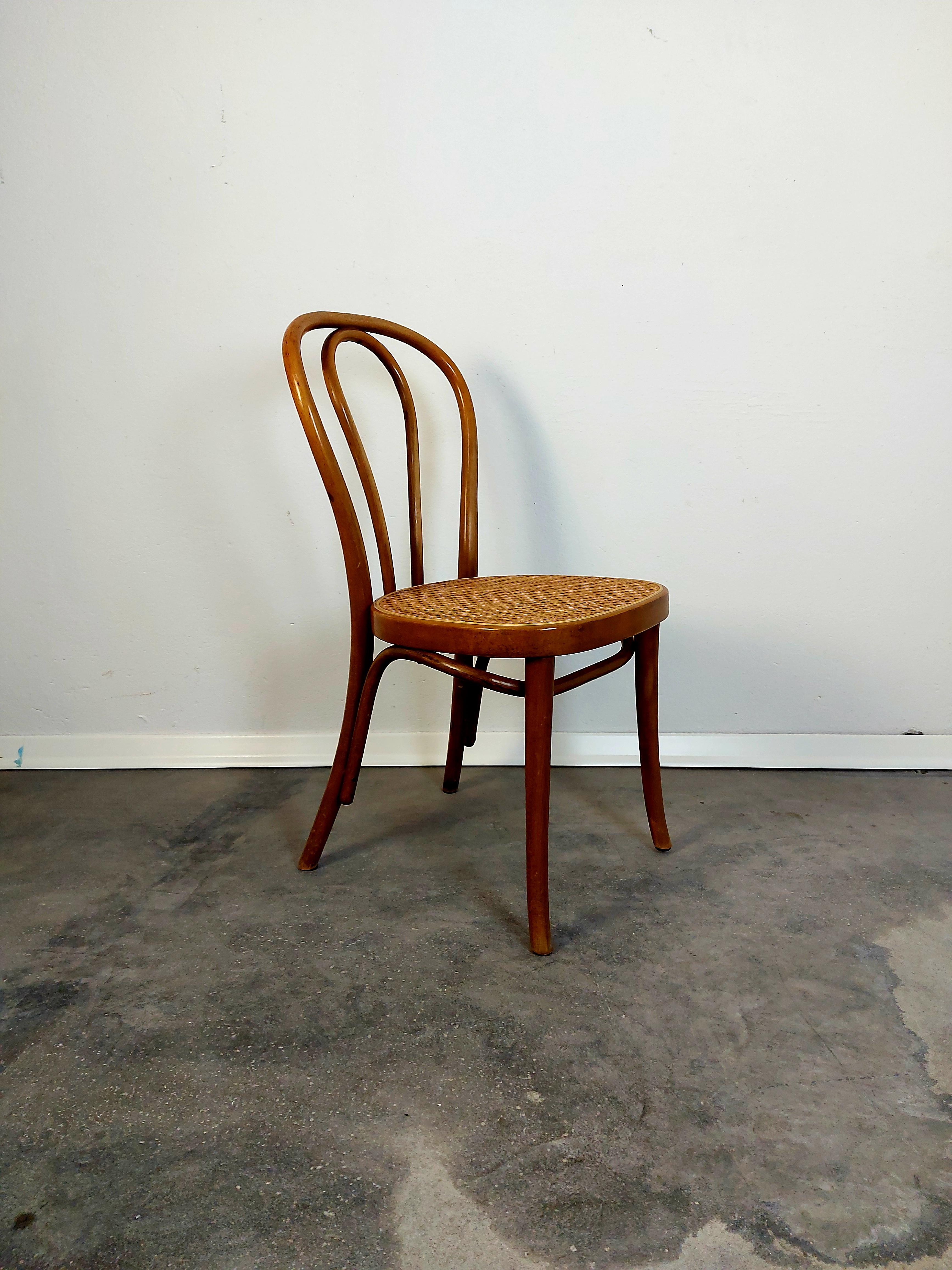 1 of 4, Dining chair, Bentwood cane, No. 18, 1960s 7