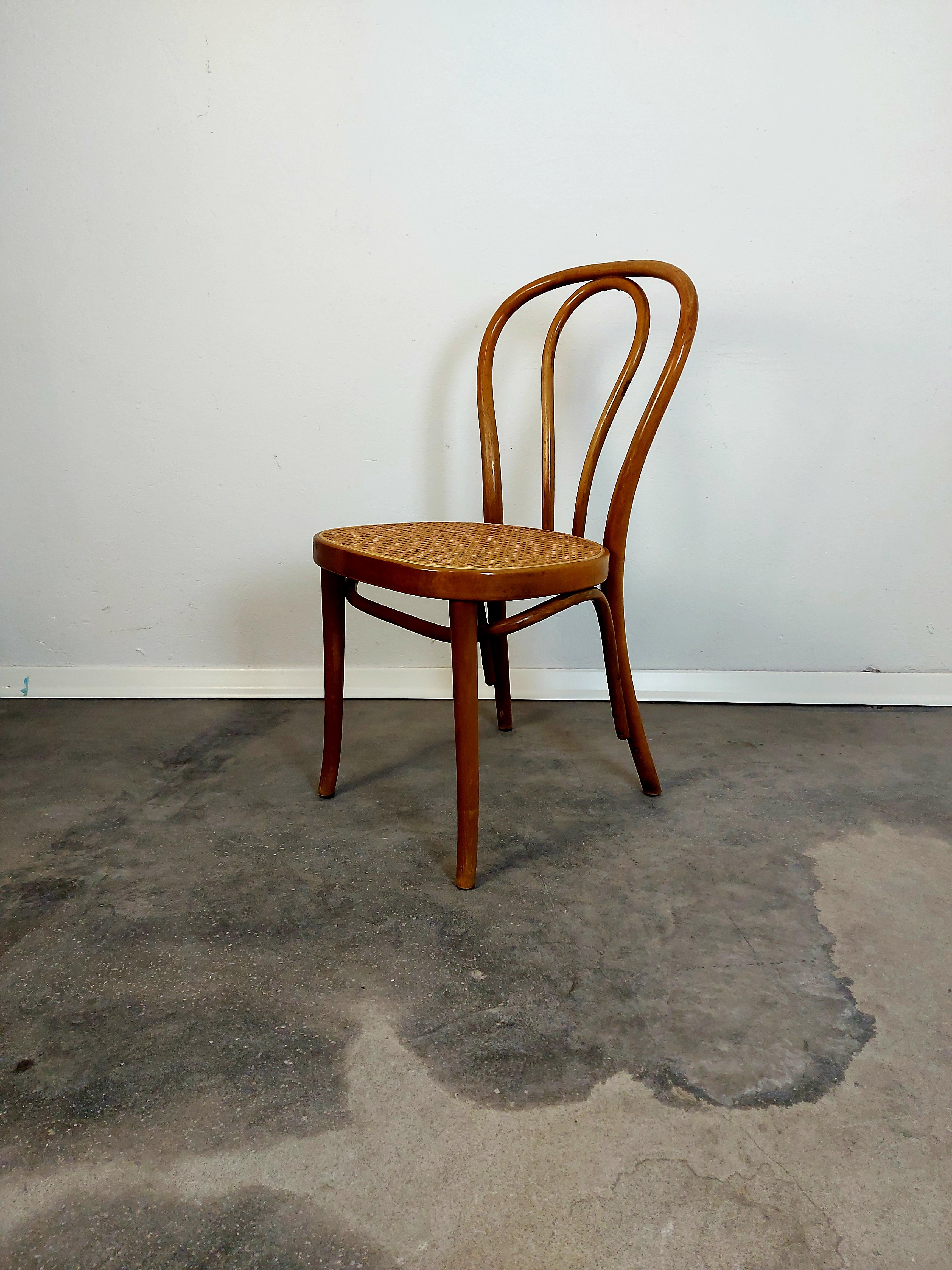 1 of 4, Dining chair, Bentwood cane, No. 18, 1960s 2