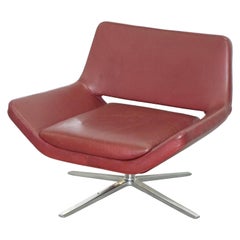 1 de 4 fauteuils en cuir Metropolitan de chaque B&B Italia de Jeffrey Bernett