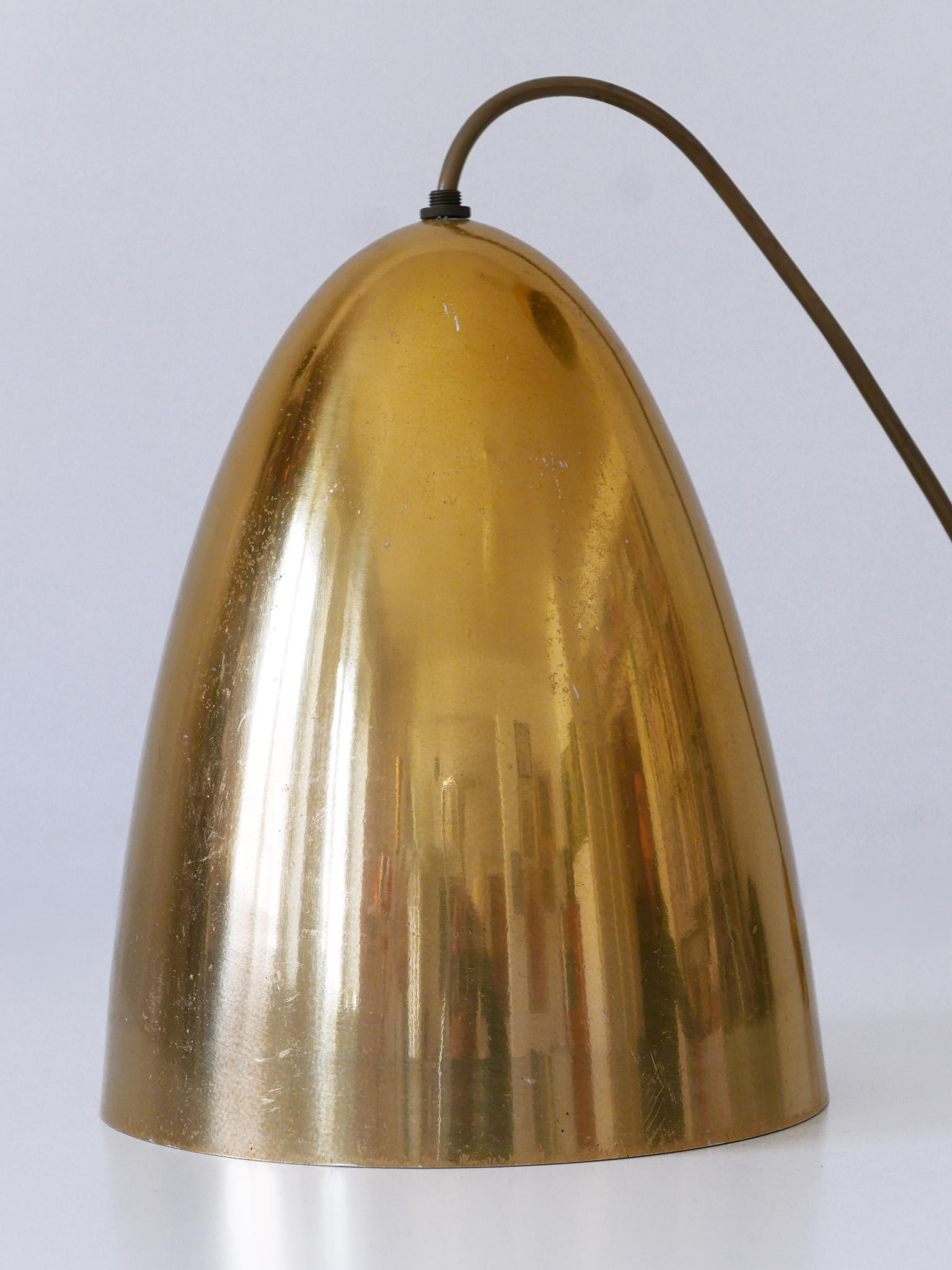 1 of 4 Elegant Mid Century Modern Pendant Lamps or Hanging Lights Germany 1950s For Sale 6