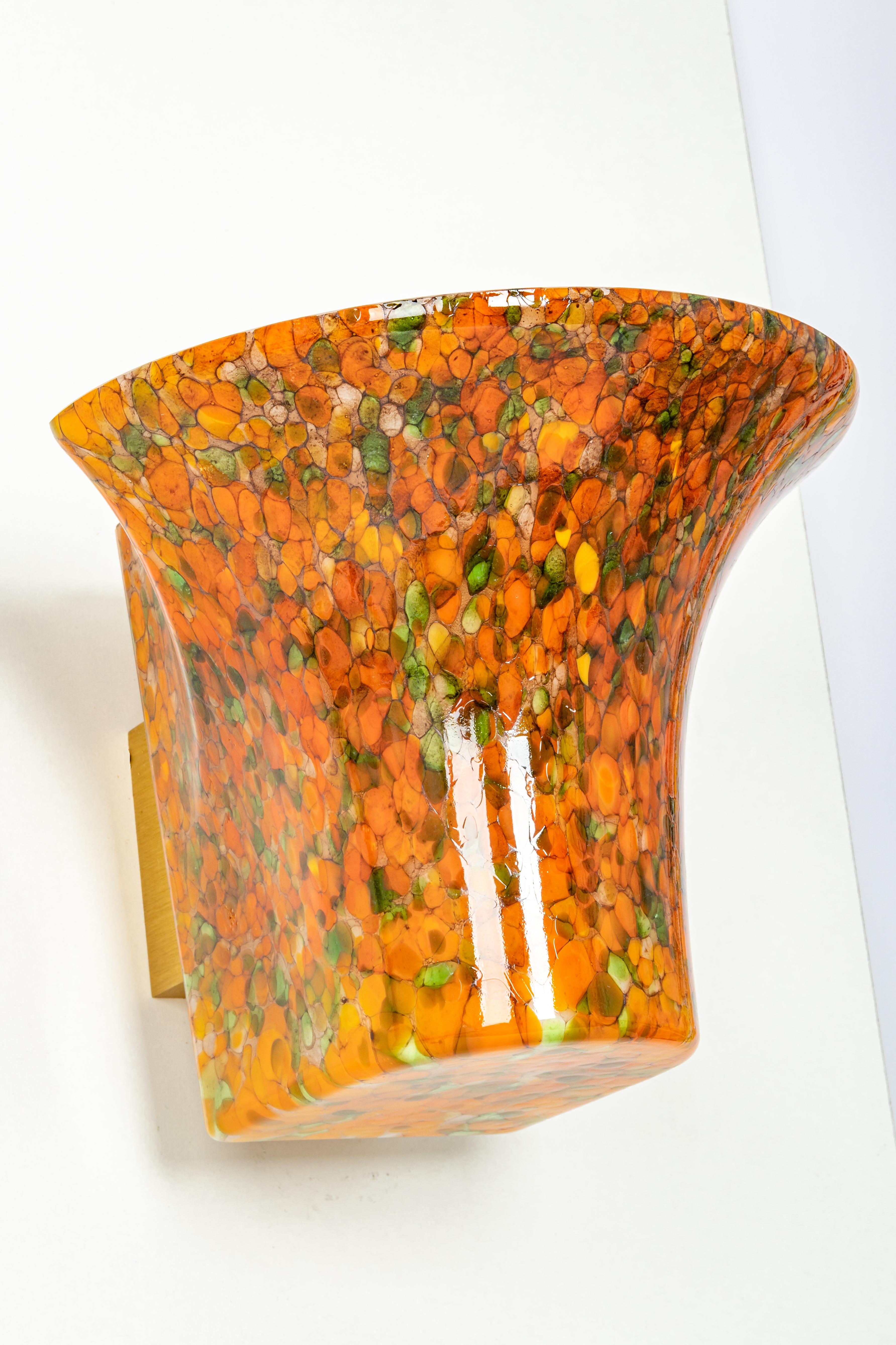 Mid-Century Modern 1 of 4 Exclusive Murano Glass Wall Sconce by Peill & Putzler, Germany For Sale