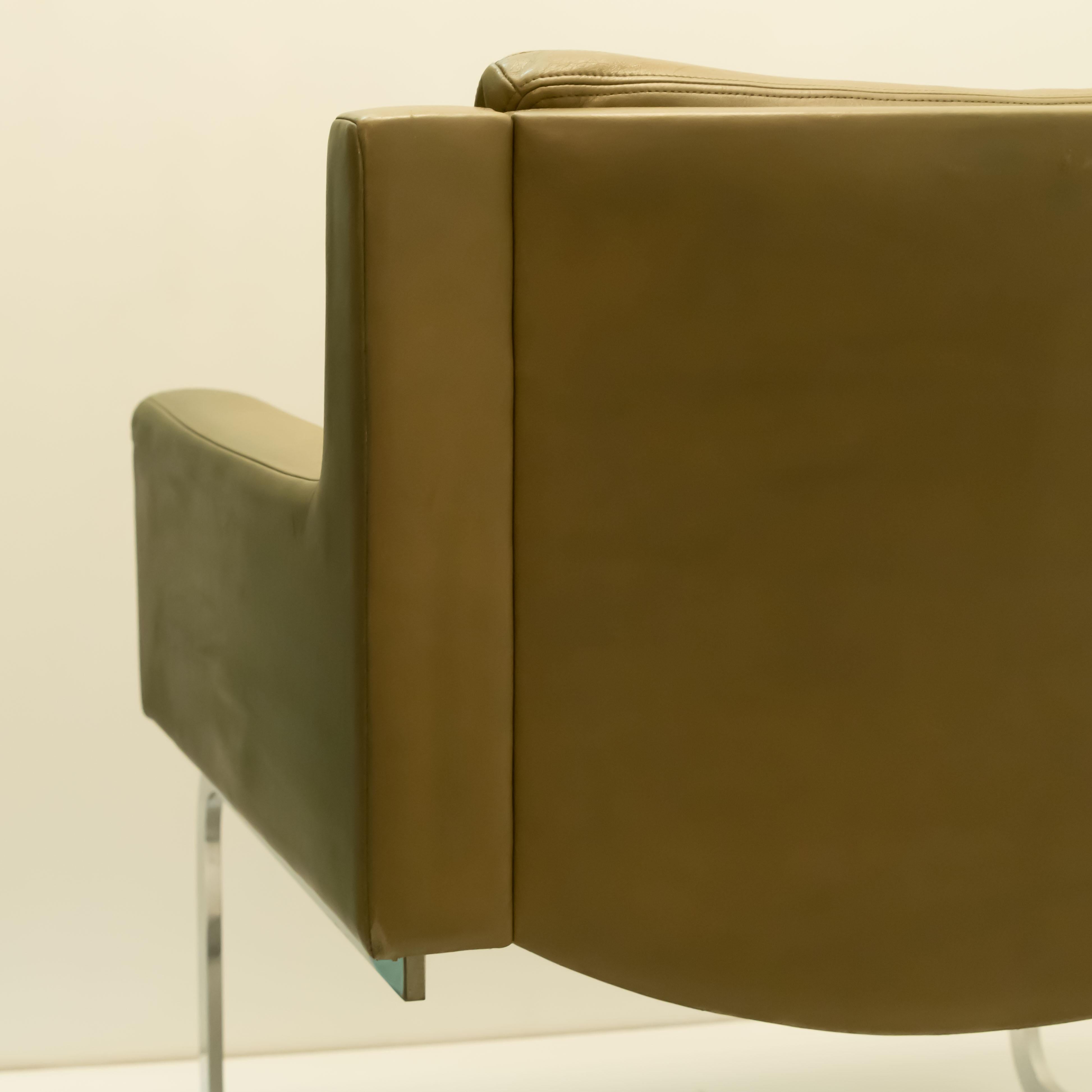 1 of 4 Executive Armchairs by Robert Haussmann for the Sede, 1965 2