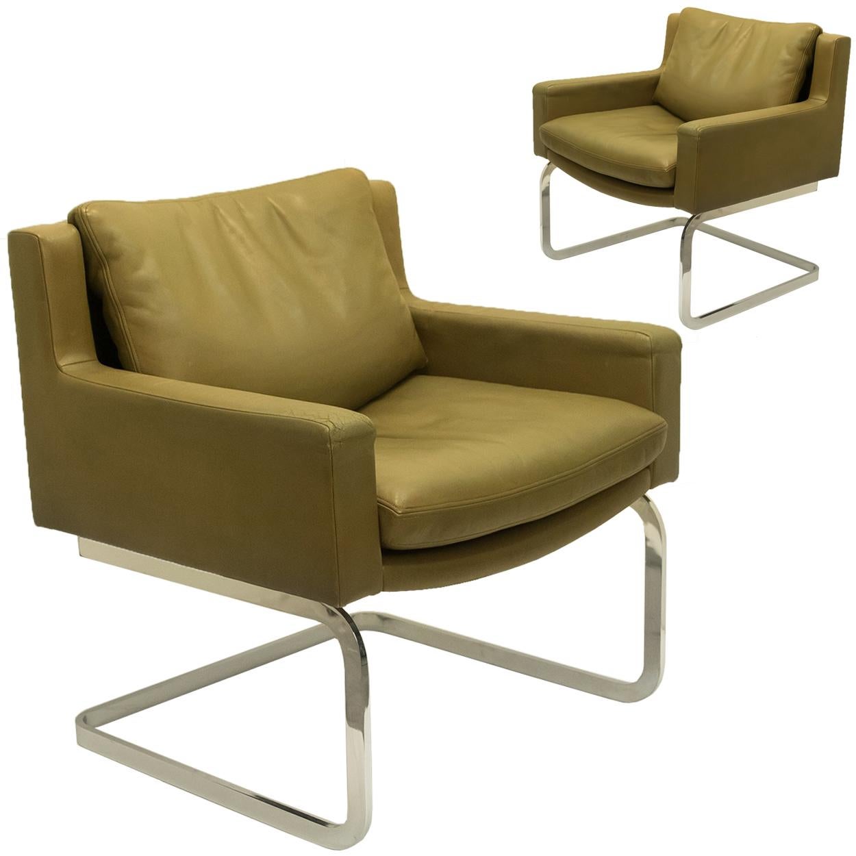 Mid-Century Modern 1 of 4 Executive Armchairs by Robert Haussmann for the Sede, 1965