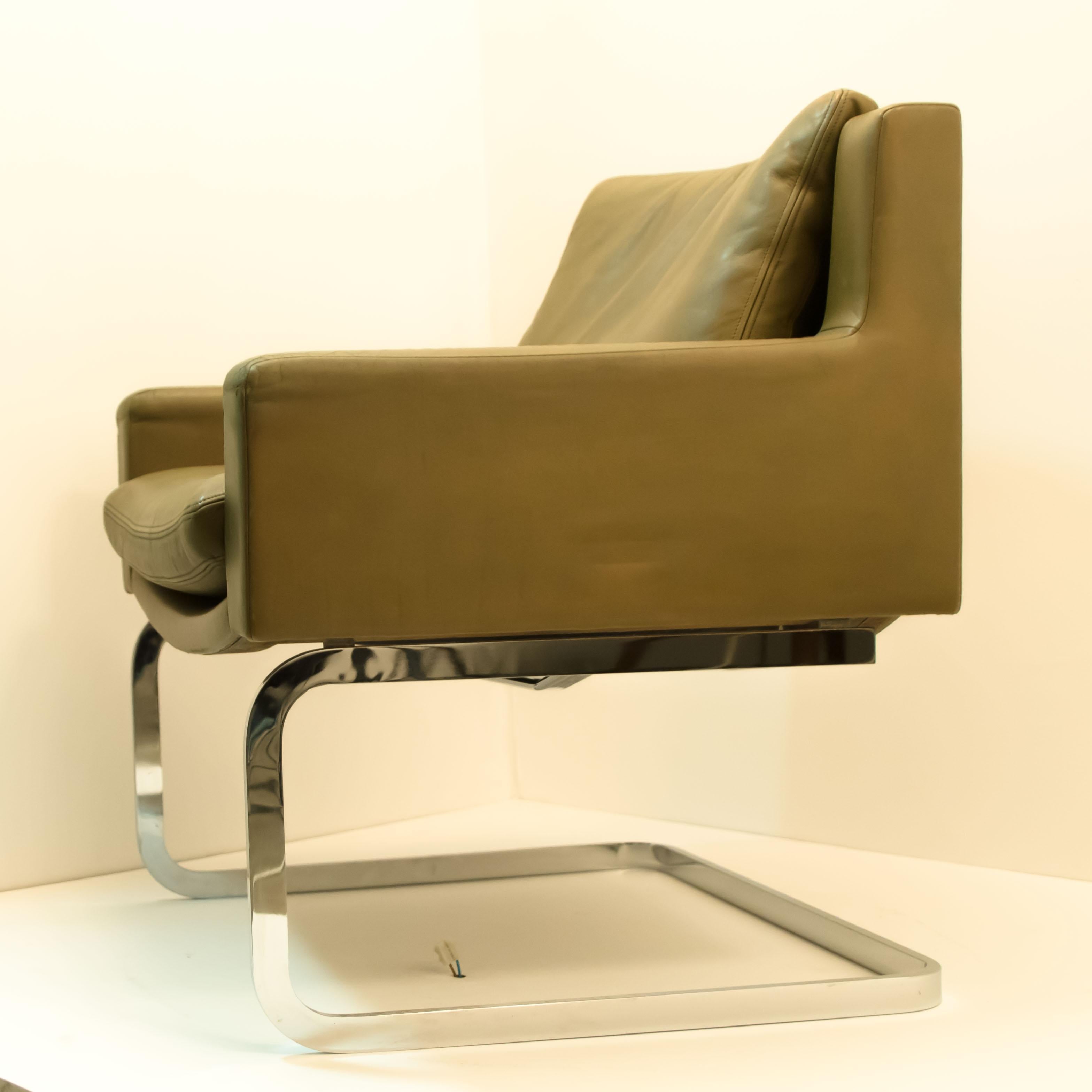 1 of 4 Executive Armchairs by Robert Haussmann for the Sede, 1965 1