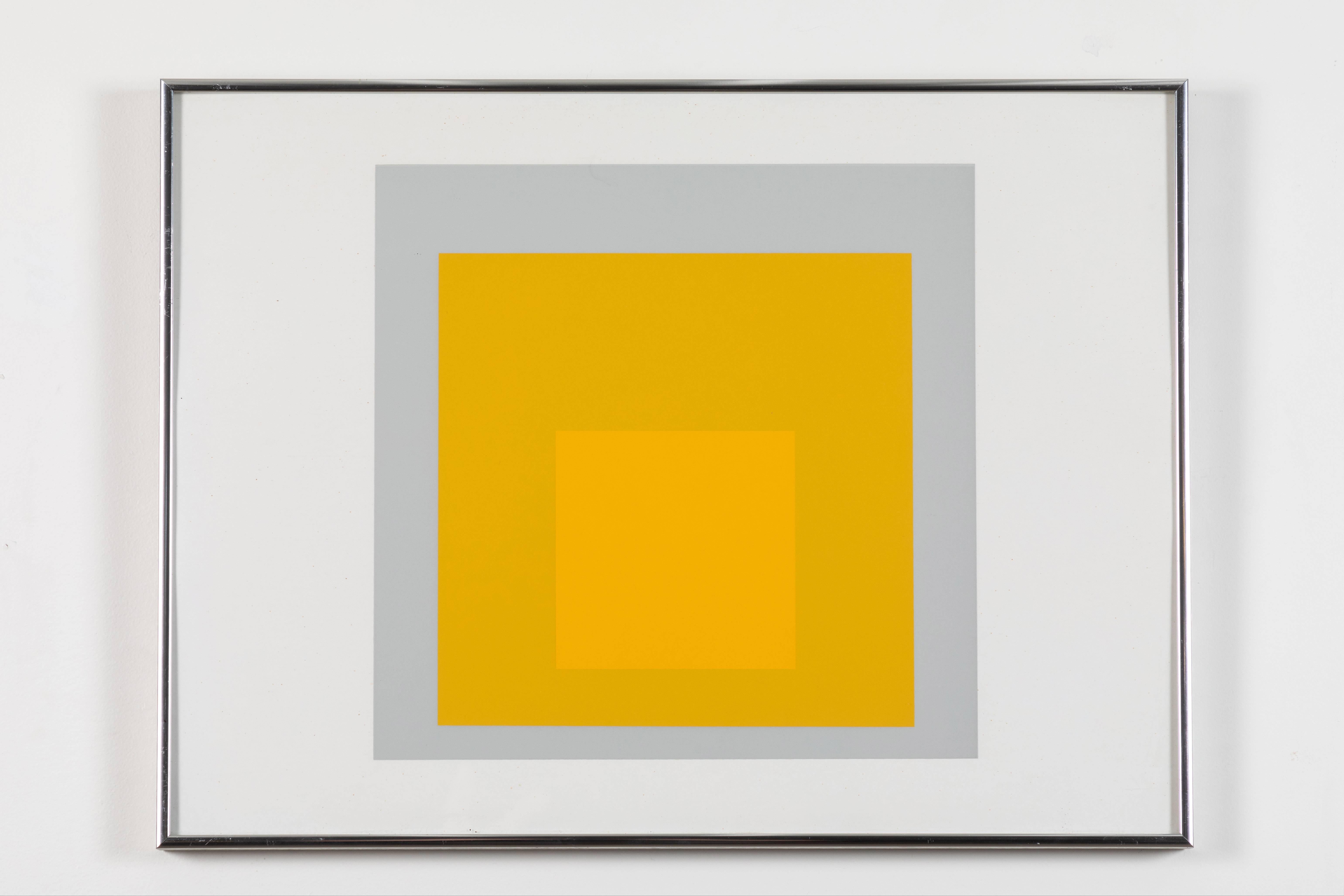 Mid-Century Modern 1 of 4 Folio Prints from Formulation Articulation by Josef Albers