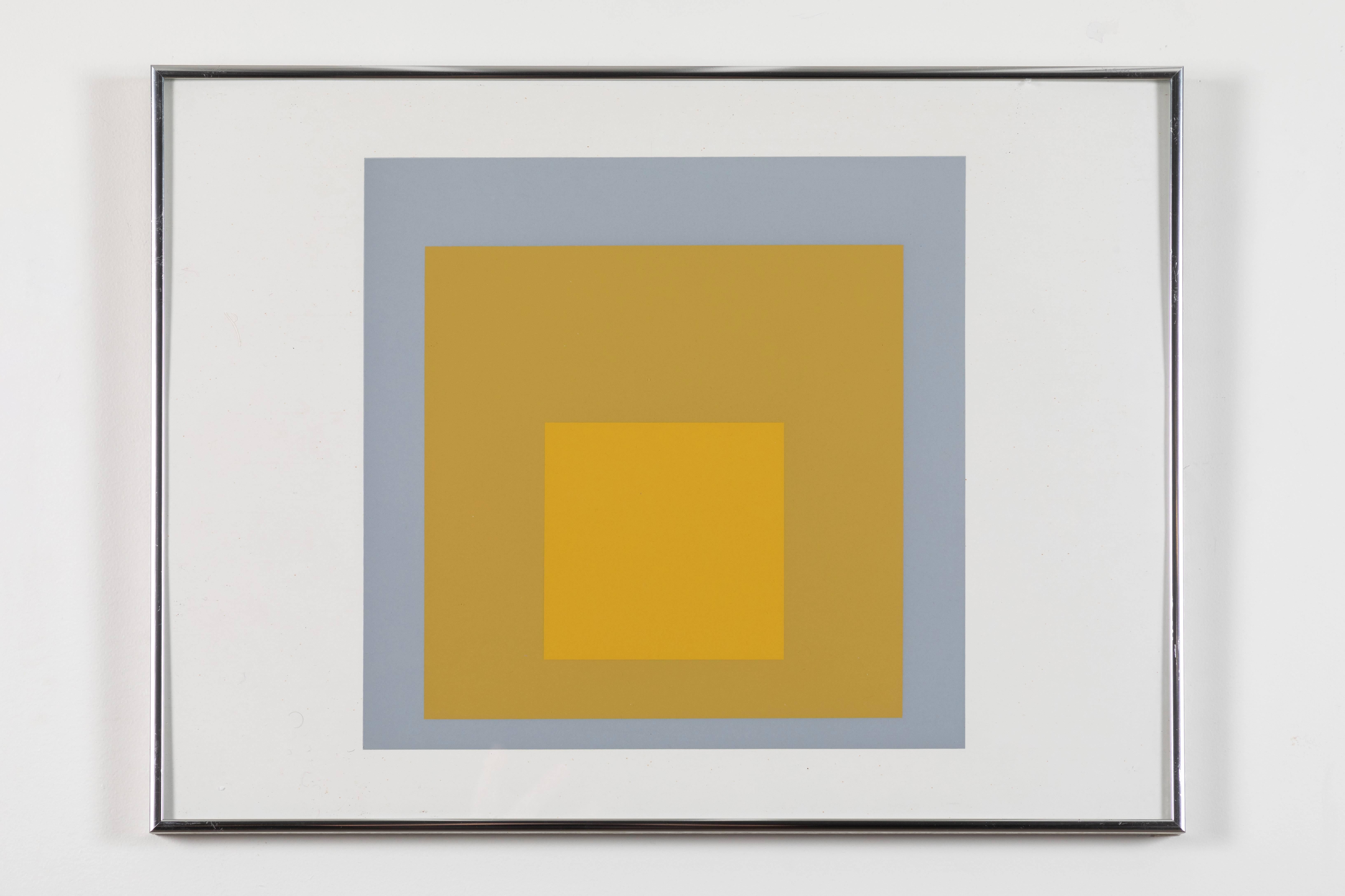 Late 20th Century 1 of 4 Folio Prints from Formulation Articulation by Josef Albers