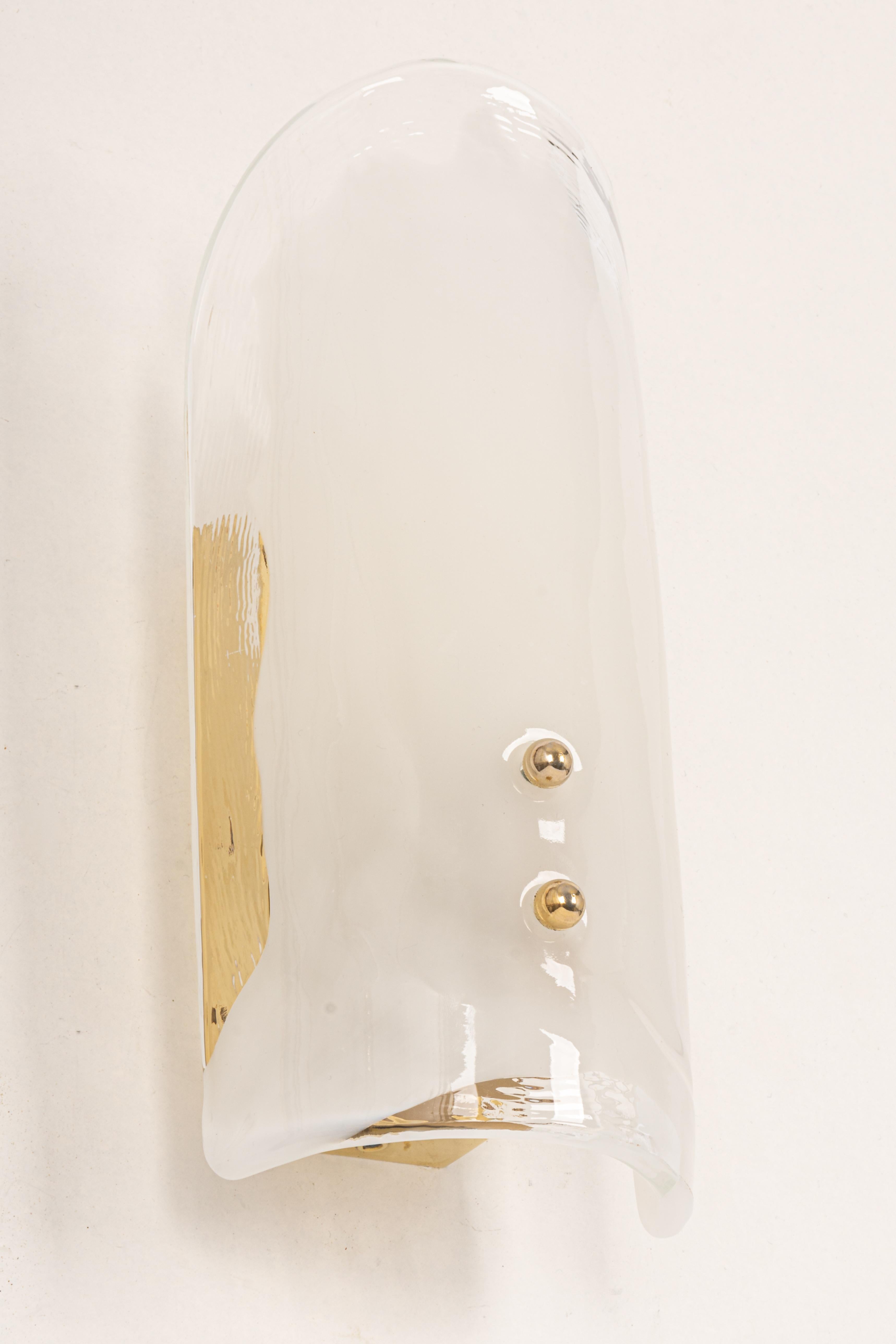 1 of 4 Kalmar Murano Glass Sconces Wall Lights, Austria, 1960s In Good Condition For Sale In Aachen, NRW