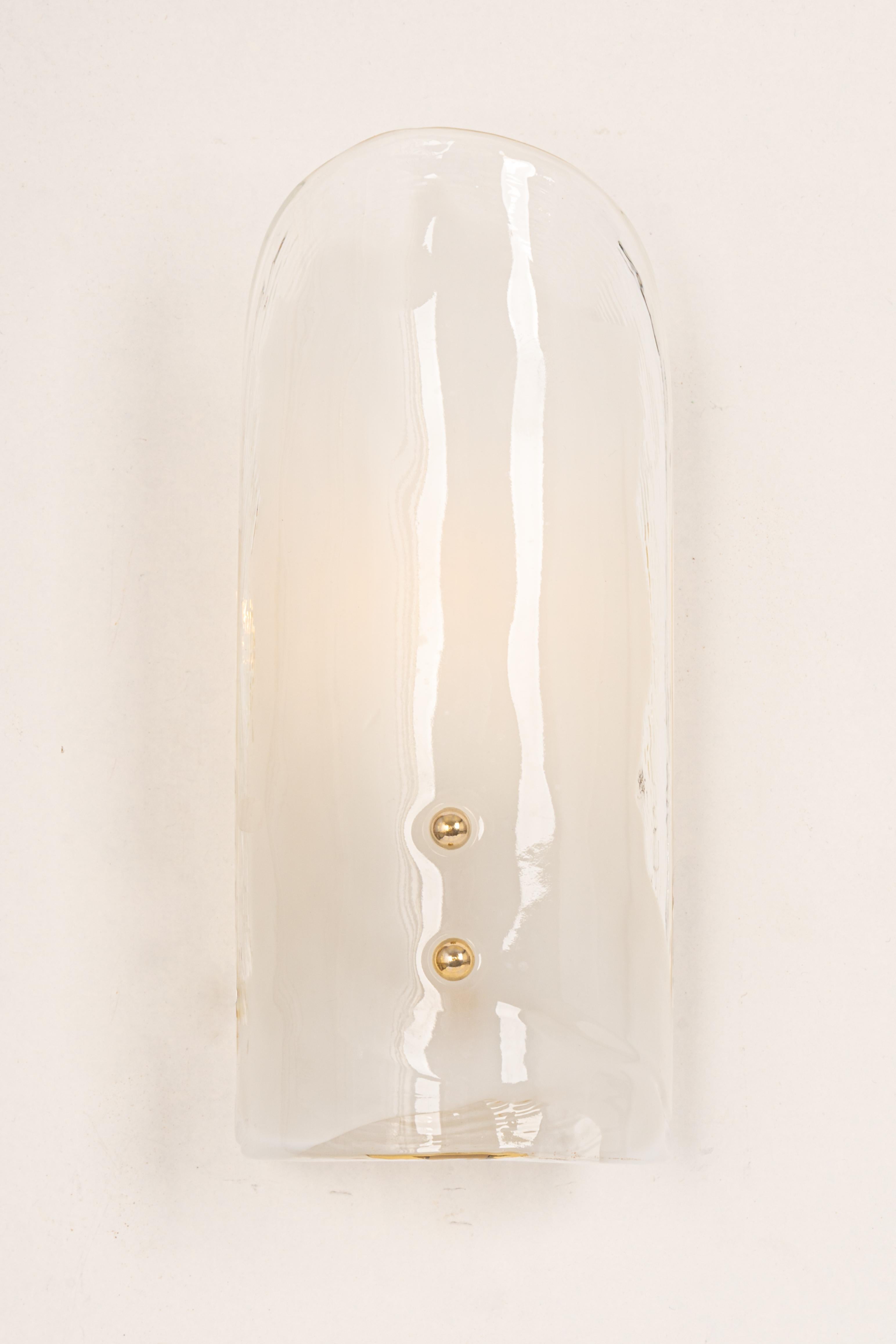1 of 4 Kalmar Murano Glass Sconces Wall Lights, Austria, 1960s For Sale 1