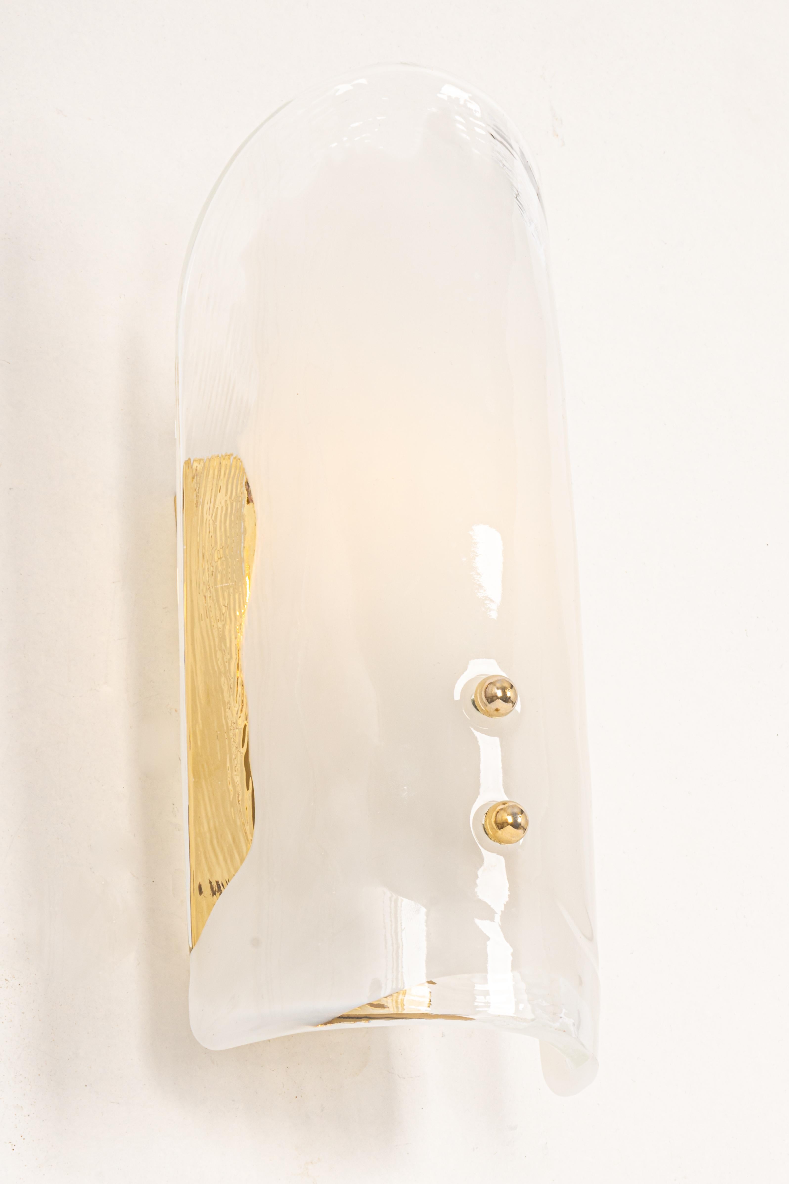 1 of 4 Kalmar Murano Glass Sconces Wall Lights, Austria, 1960s For Sale 2