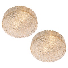 1 of 4 Large Bubble Glass Flushmounts by Limburg, Germany, 1970s