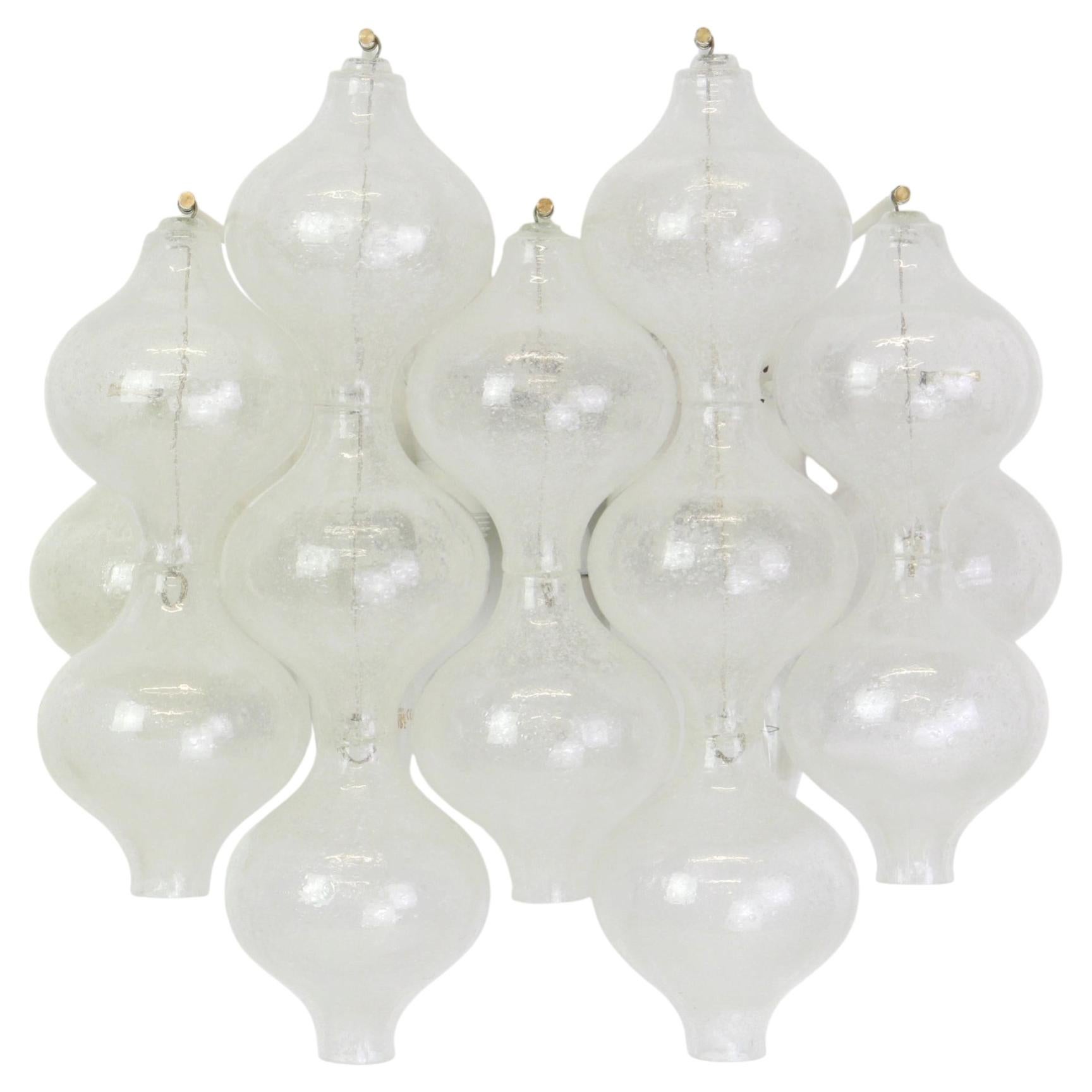 1 of 4 Large Kalmar 'Tulipan' Sconces Wall Lights, Austria, 1970s For Sale