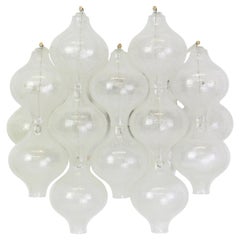 1 de 4 grandes appliques Kalmar 'Tulipan', Autriche, années 1970