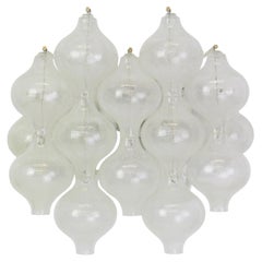 1 de 4 grandes appliques Kalmar 'Tulipan', Autriche, années 1970