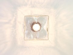 1 von 4 großen Wandleuchten aus Murano-Eisglas von Kalmar Cube, Österreich, 1960er Jahre