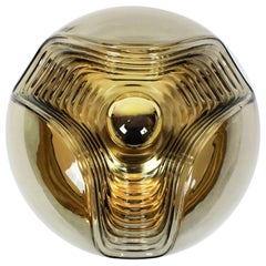 1 of 4 Large Wall Sconce Flush Mount, Koch & Lowy by Peill & Putzler, Germany