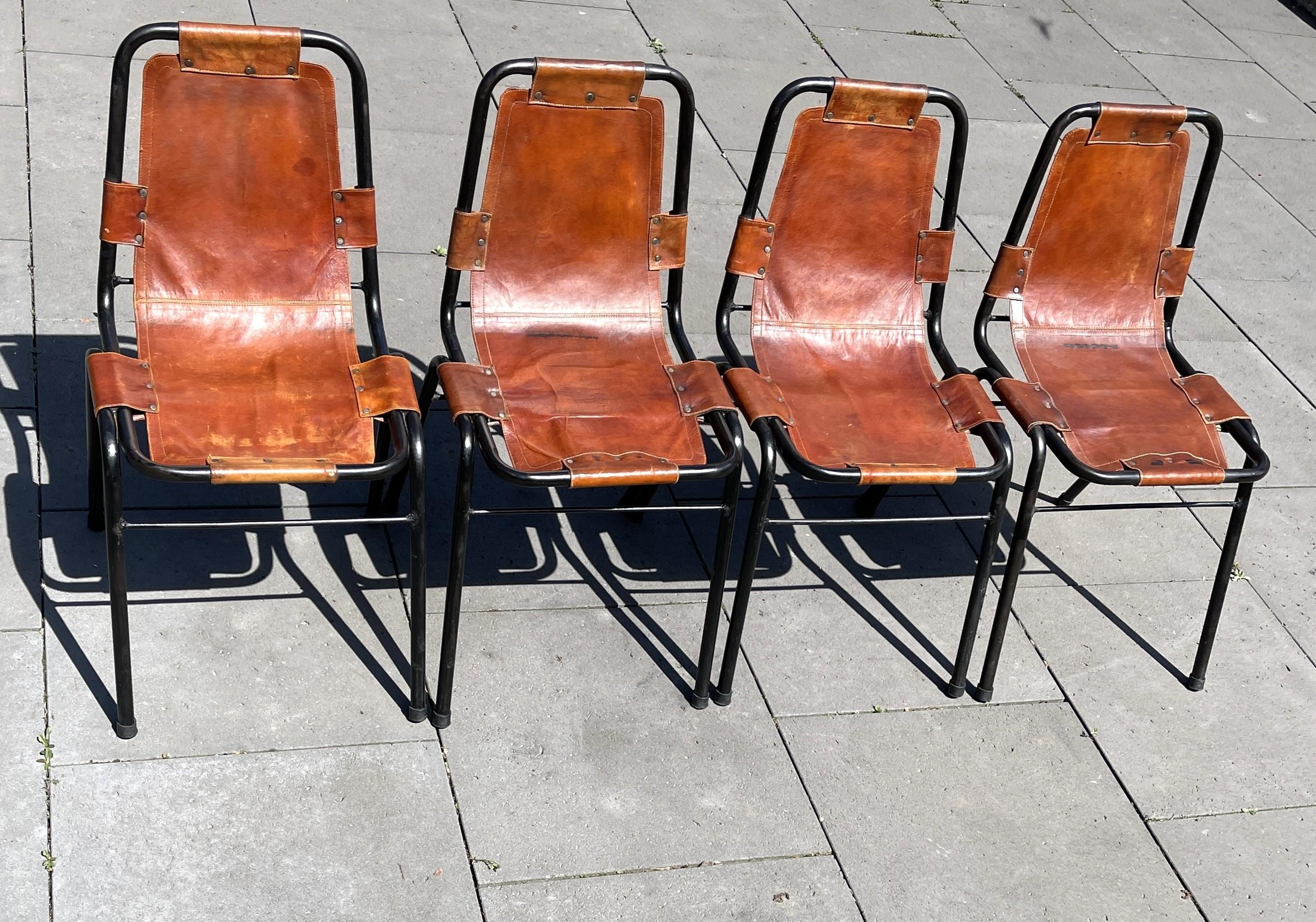 1 des 4 chaises Les Arcs de Dal Vera sélectionnées par Charlotte Perriand, années 1960 Bon état - En vente à Saarburg, RP