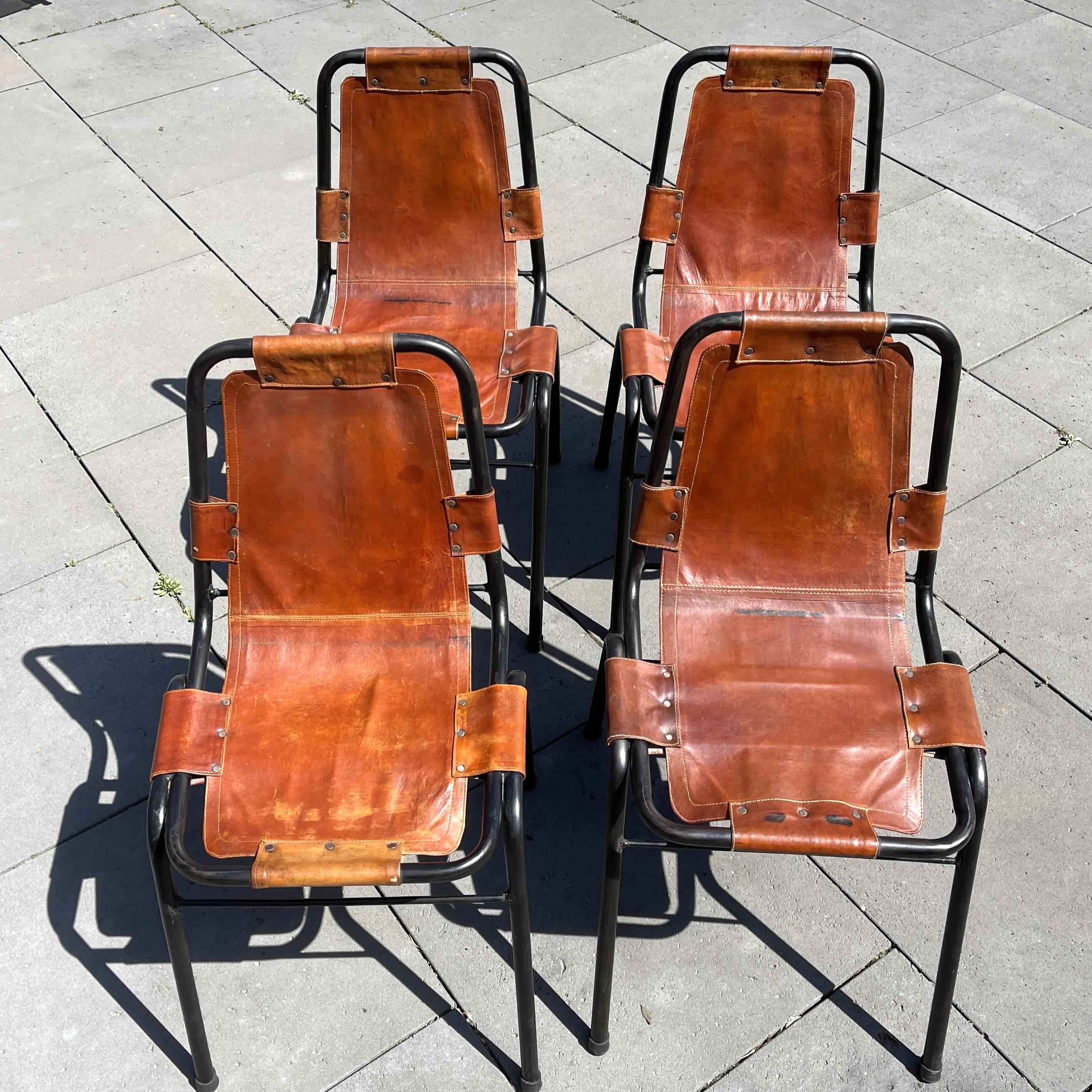 20ième siècle 1 des 4 chaises Les Arcs de Dal Vera sélectionnées par Charlotte Perriand, années 1960 en vente