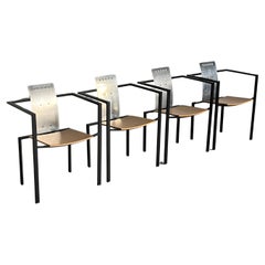1 of 4 Memphis Design Postmodern Geometrical Chairs by KFF, 1980s Germany