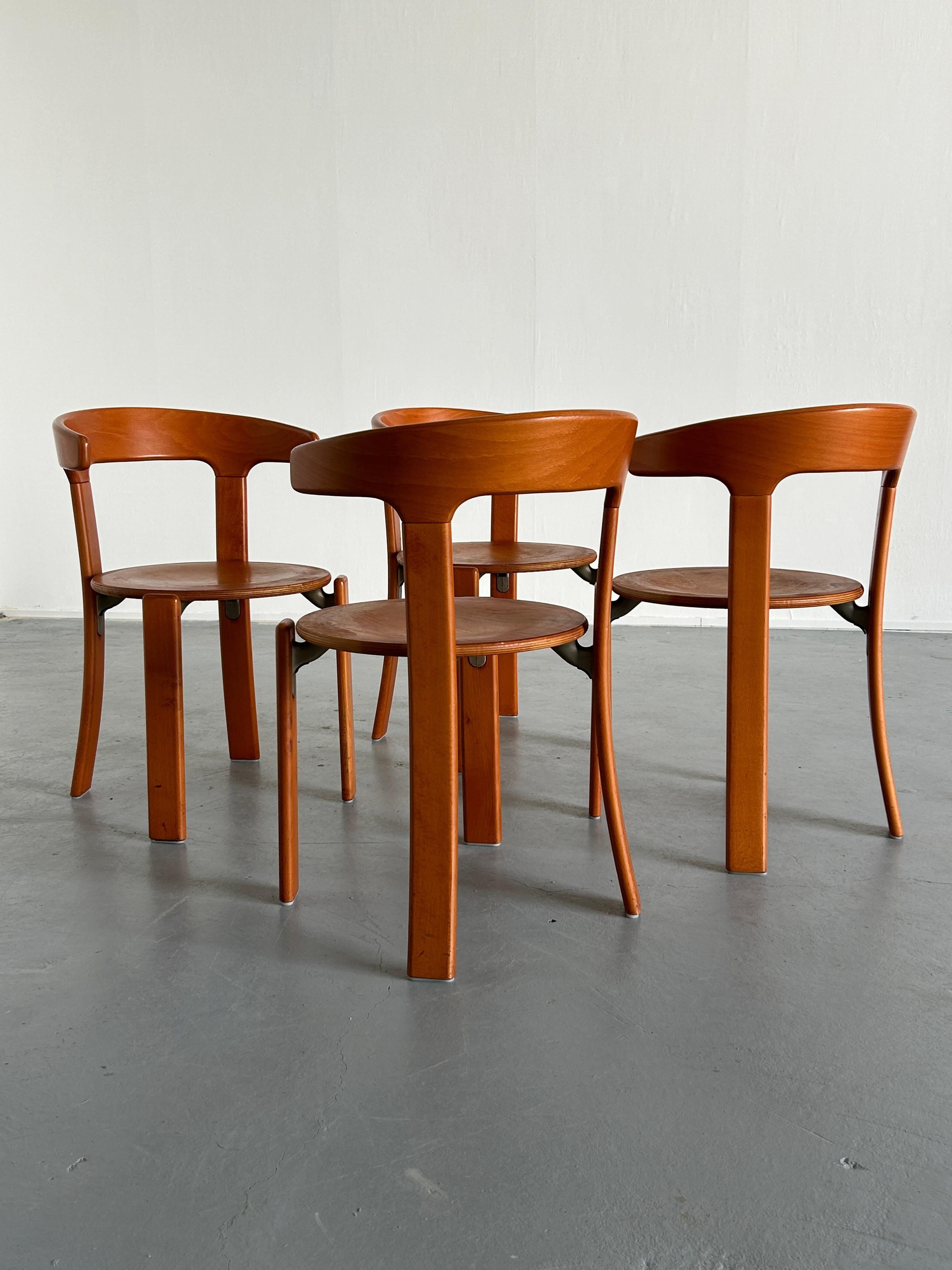 Late 20th Century Mid Century Stackable Armchairs by Bruno Rey for Kusch & Co, 1990s Germany 