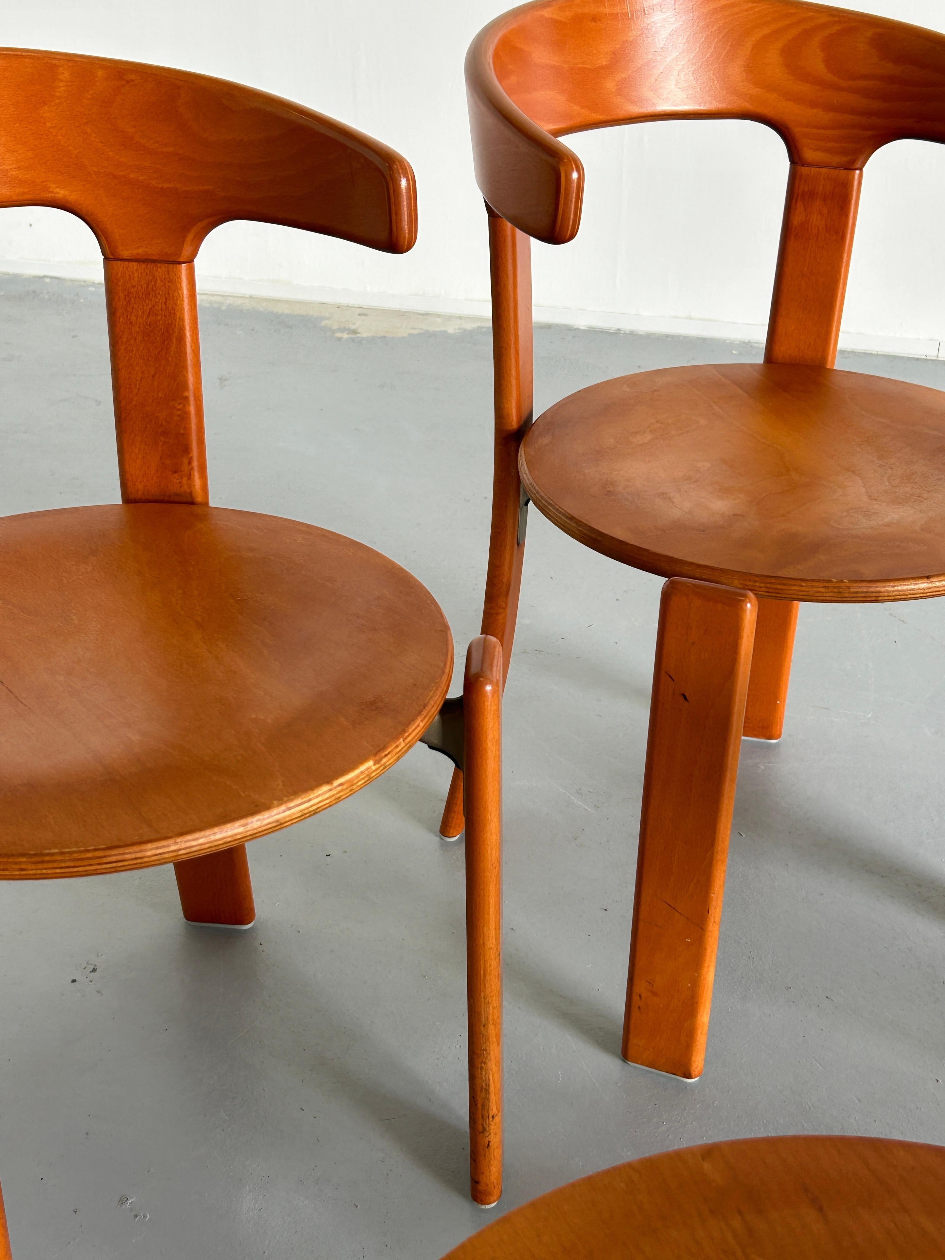 Mid Century Stackable Armchairs by Bruno Rey for Kusch & Co, 1990s Germany  1