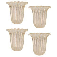 1 of 4 Murano Glass Wall Sconces by Barovier & Toso, Italy, 1970s