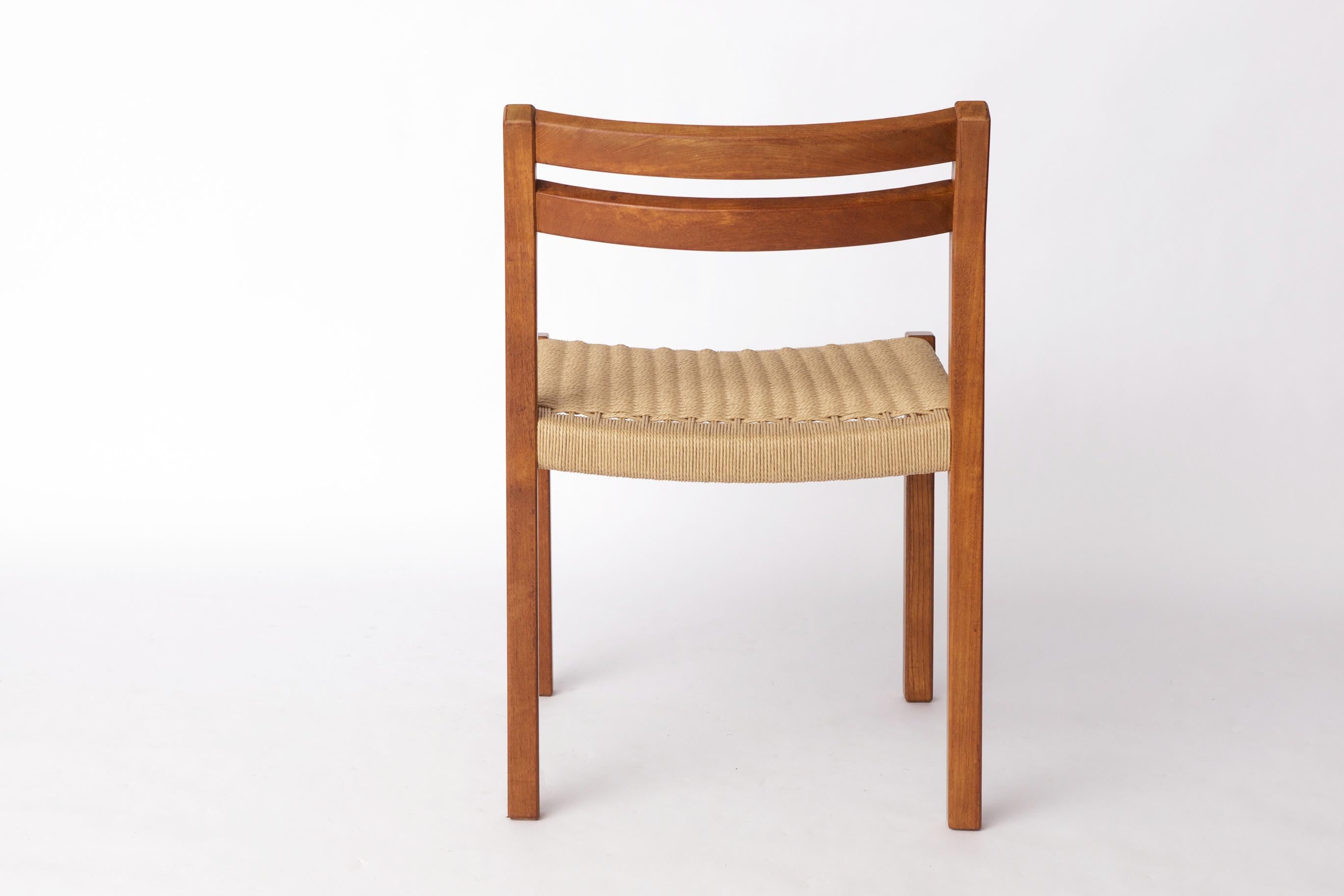 Fine XX secolo 1 of 4 Niels O. Møller Model 404 Teak Dining Chair – Danish Mid-Century Design in vendita
