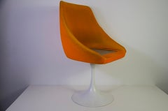 1 de 4 sillones «Orange Tulip» al estilo de Knoll, década de los 70