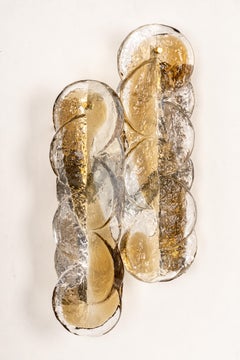 1 of 5 Pairs of Large Kalmar Murano Glass Sconces Wall Lights Citrus, 1960s