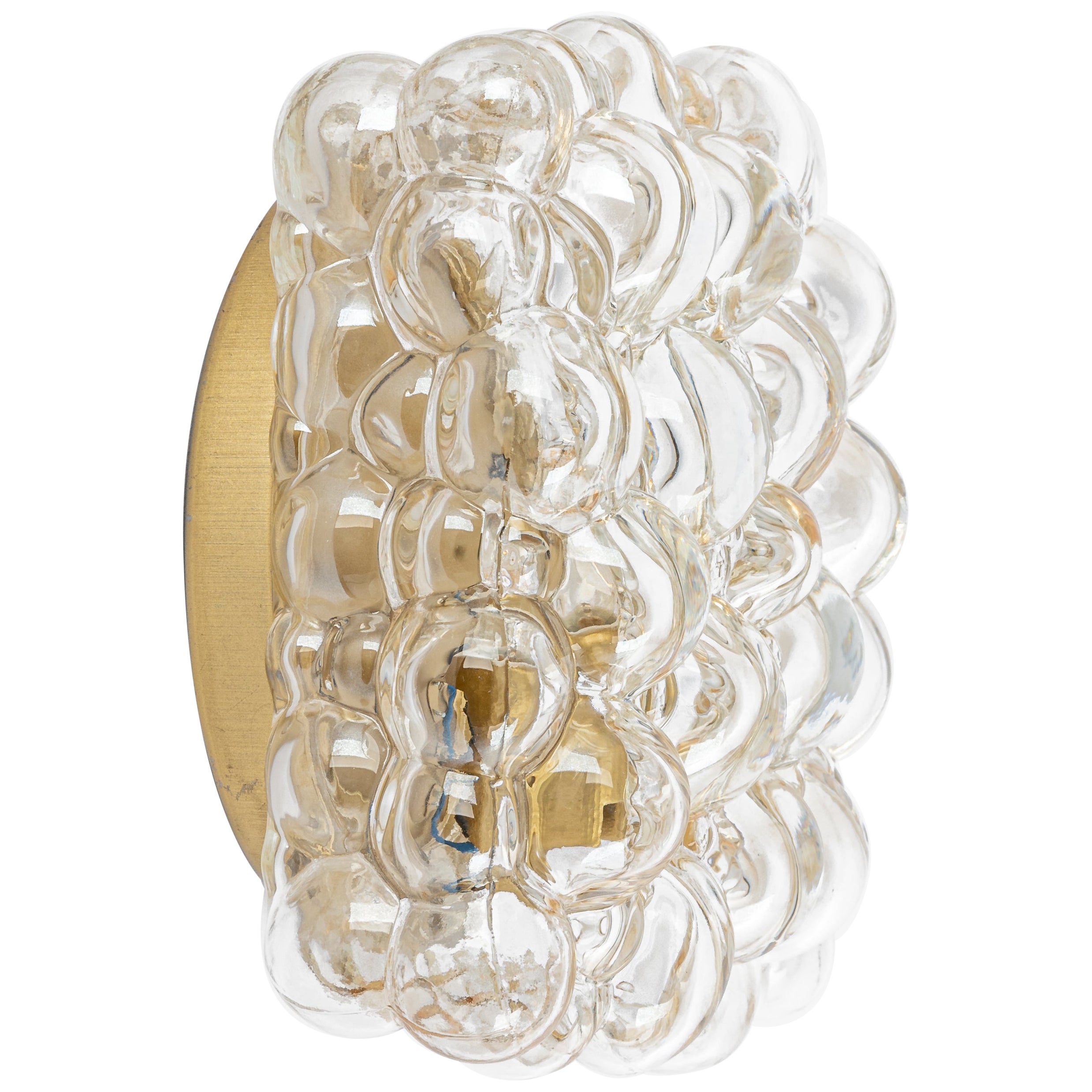 1 di 4 Petite Amber Bubble Glass Sconce di Helena Tynell, Limburg, Germania