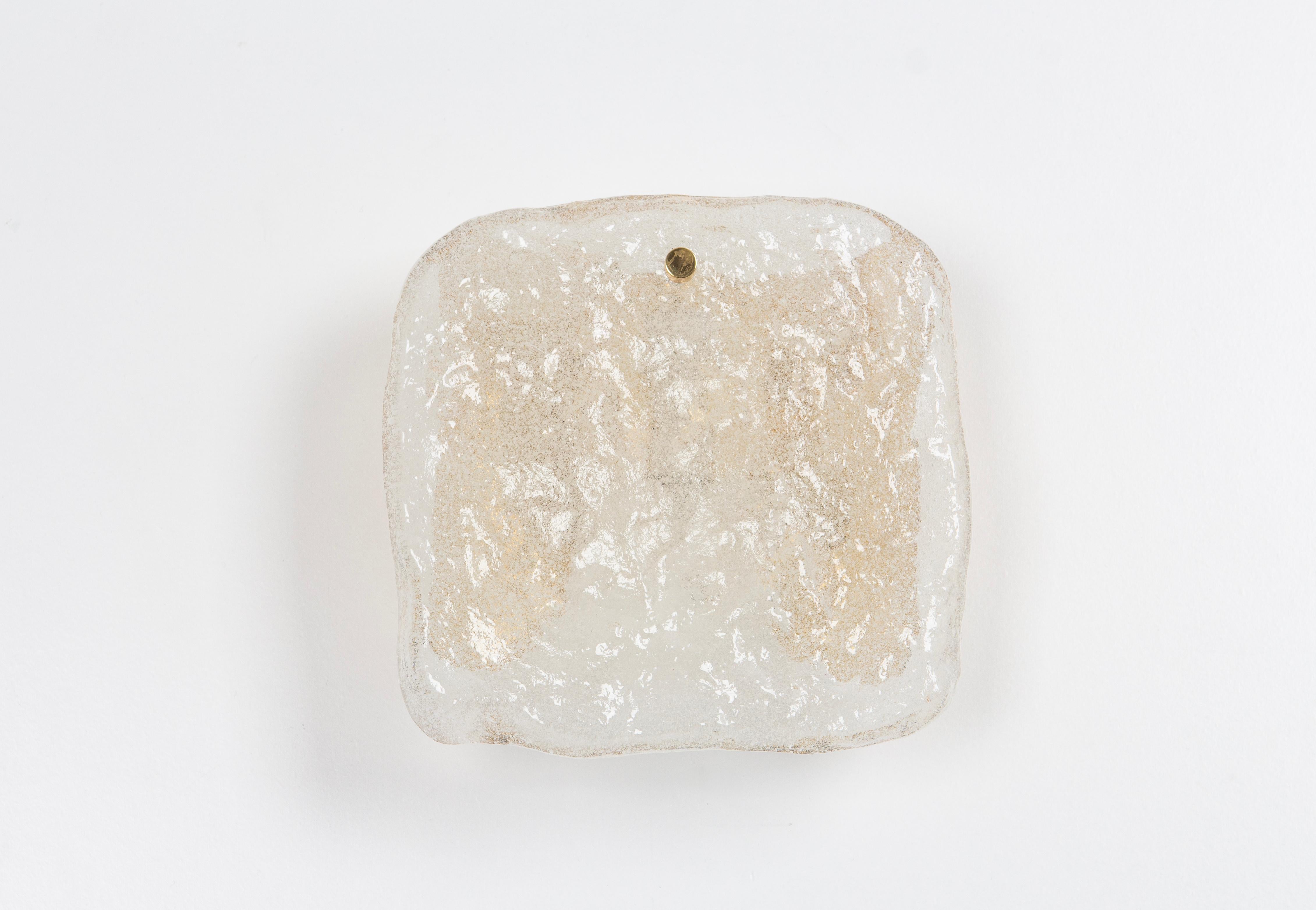 1 de 4 Petite Kalmar Wall Light Murano Glass by Kalmar, Alemania, 1970s Moderno de mediados de siglo en venta