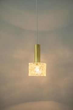 1 of 4 Petite Murano Pendant Lights by Hillebrand, 1960s