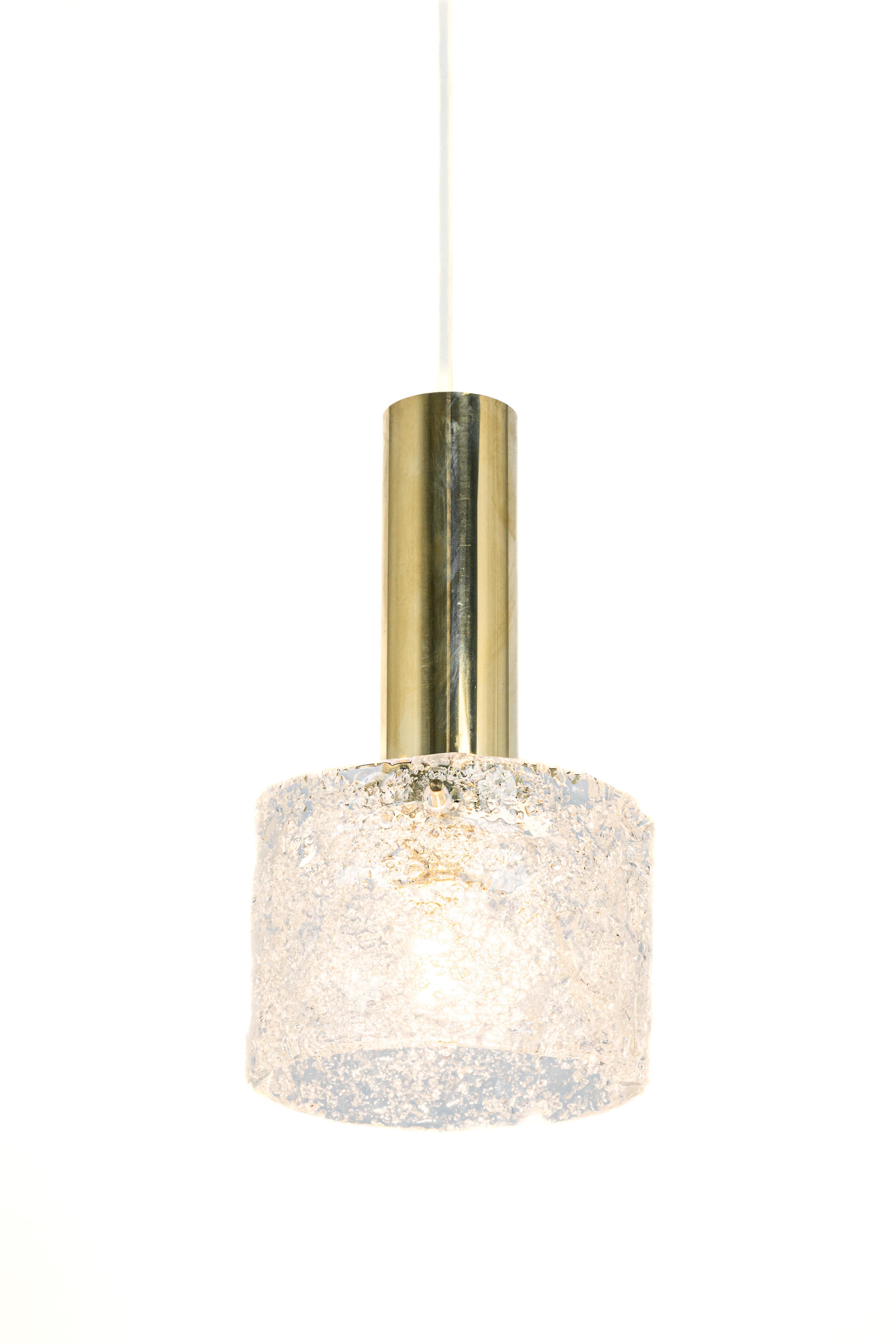 1 of 4 Petite Murano Pendant Lights by Hillebrand, 1960s For Sale 1