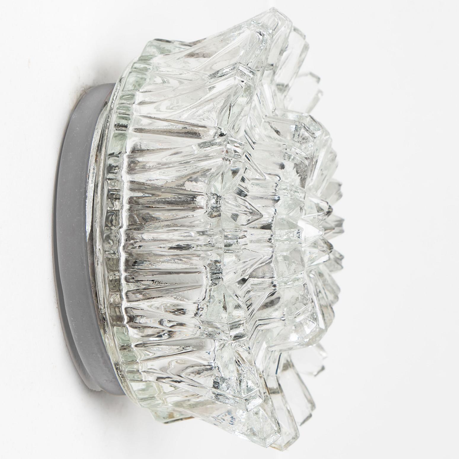 Autre 1 de 4 Lights Putzler, Sculptural Clear Glass, 1970 en vente