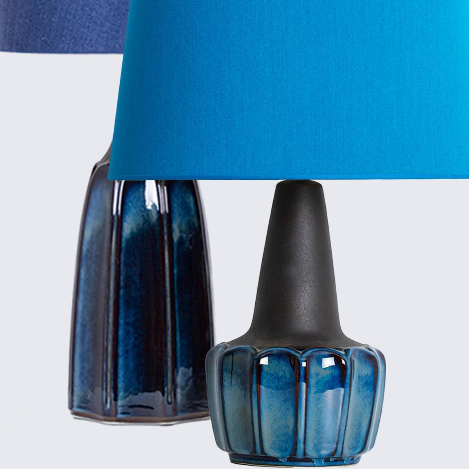 1 of 4 Soholm Table Lamps with Silk Custom Made Lampshades, René Houben 1960 For Sale 5