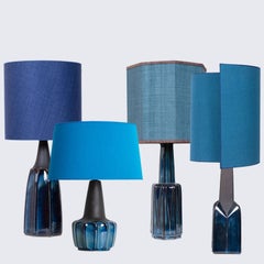 1 of 4 Soholm Table Lamps with Silk Custom Made Lampshades, René Houben 1960
