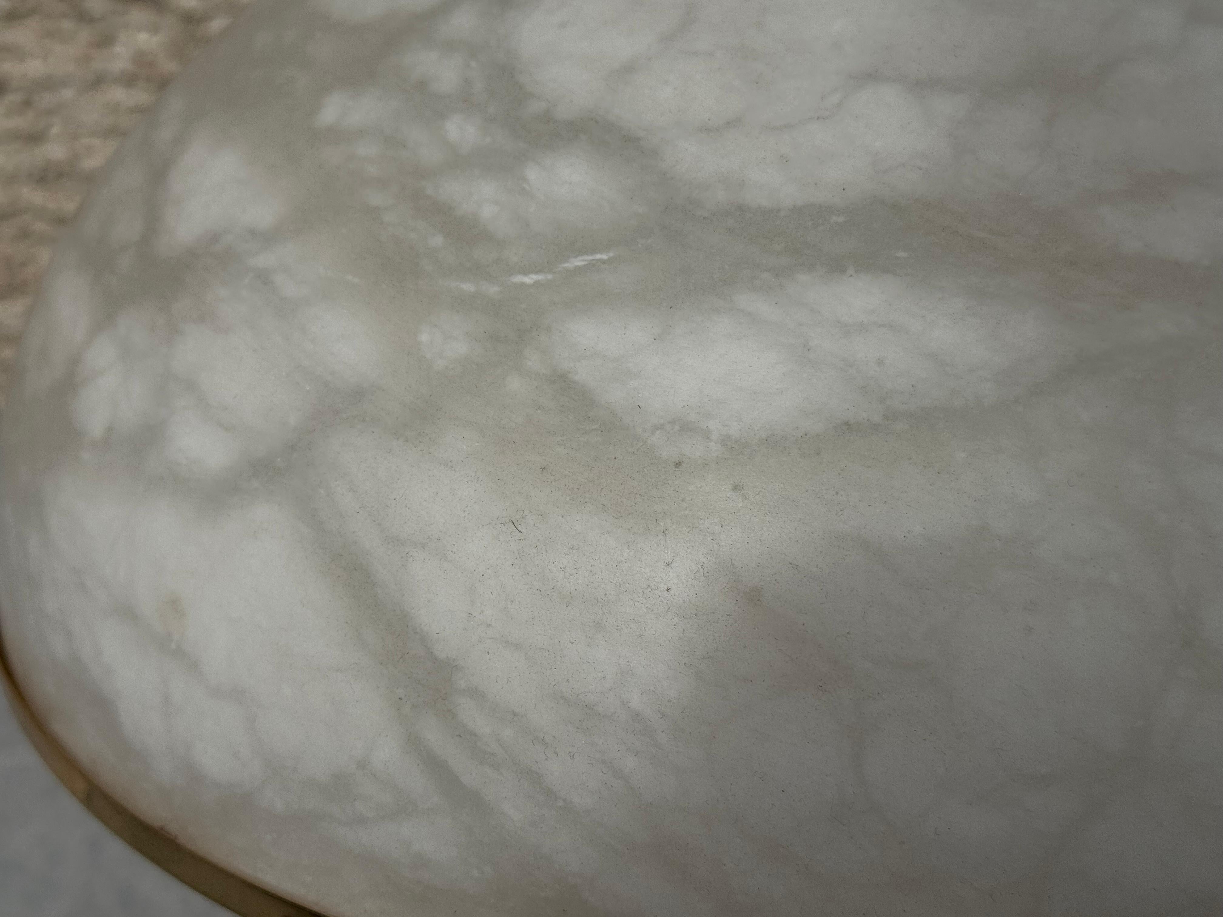 1 de 4 Lámpara de sobremesa de latón dorado y alabastro 