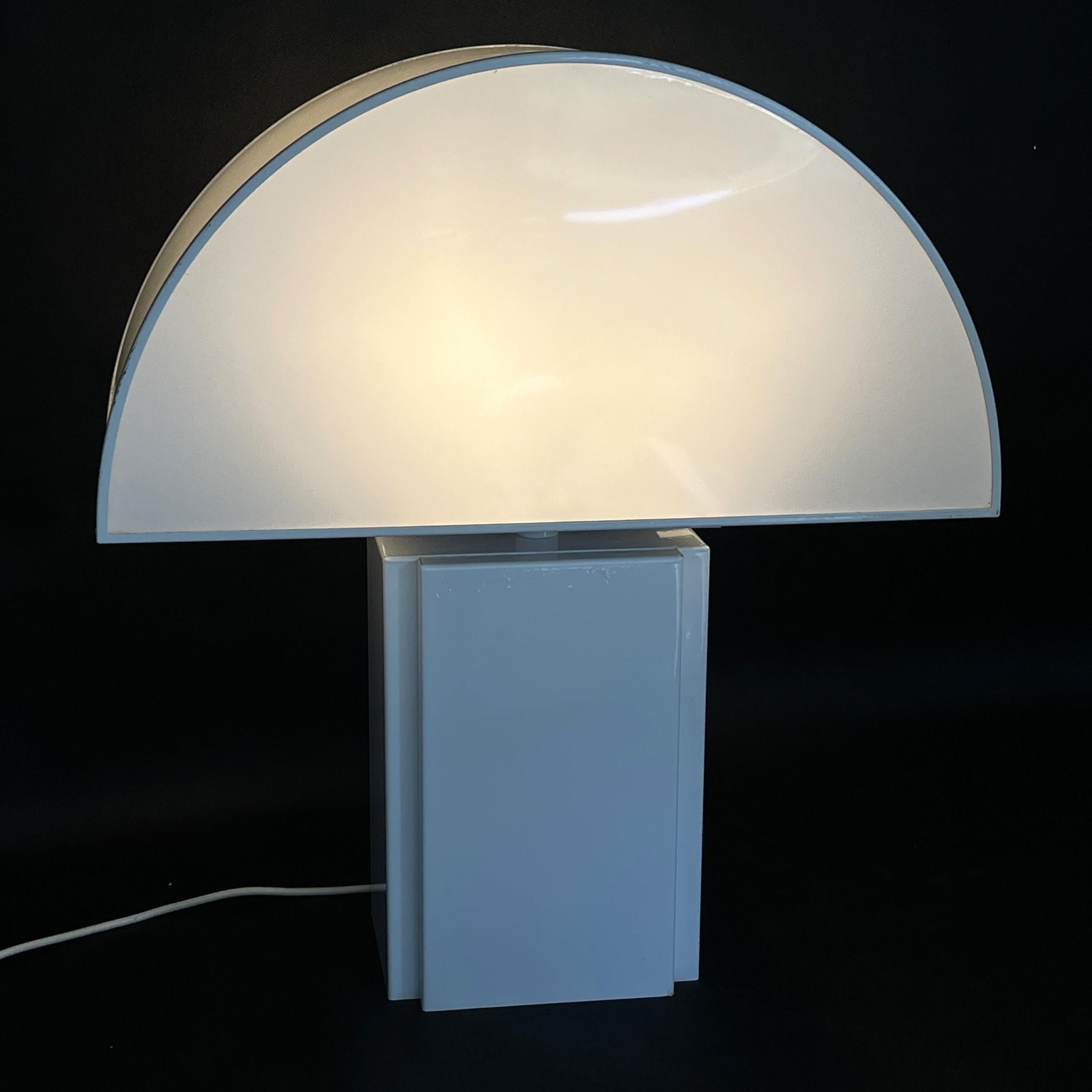 1 of 3 Table Lamp Harvey Guzzini Olympe Maxi Opale for Ed Italy, 1970s 2