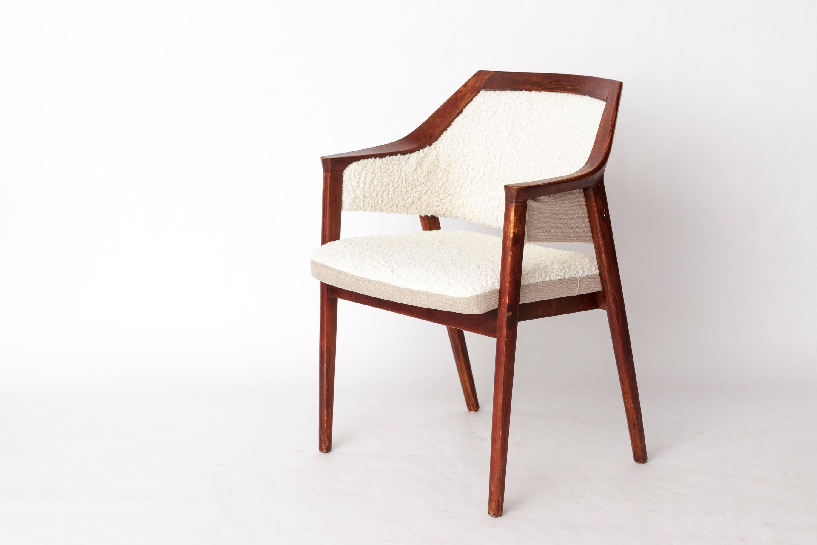 1 de 4 Sillón Vintage de Slagelse - Diseño sueco de los años 60, madera de haya y lana Sueco en venta
