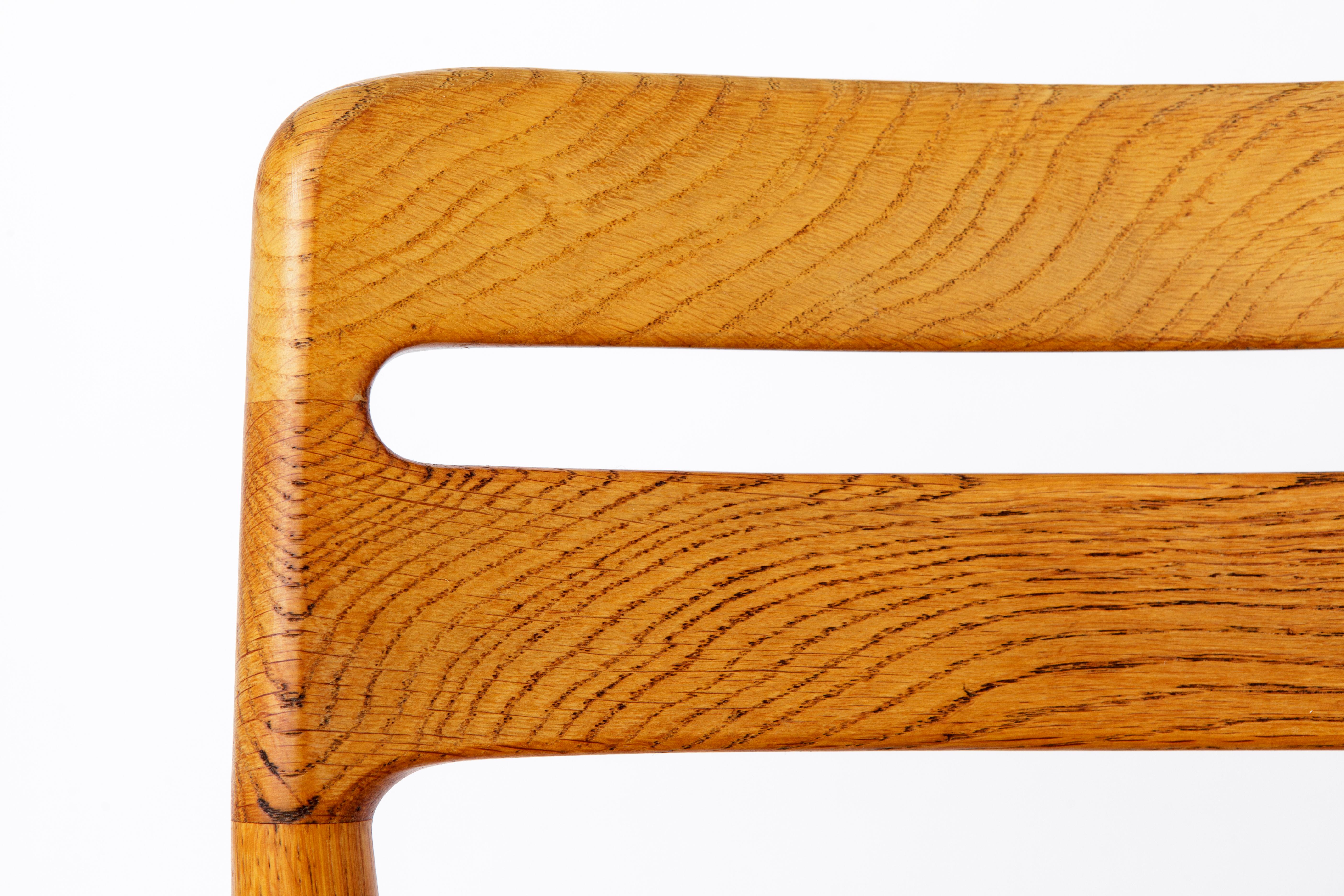 Mid-Century Modern 1 of 4 Vintage Chair Bramin Danish 60s-70s Oak For Sale
