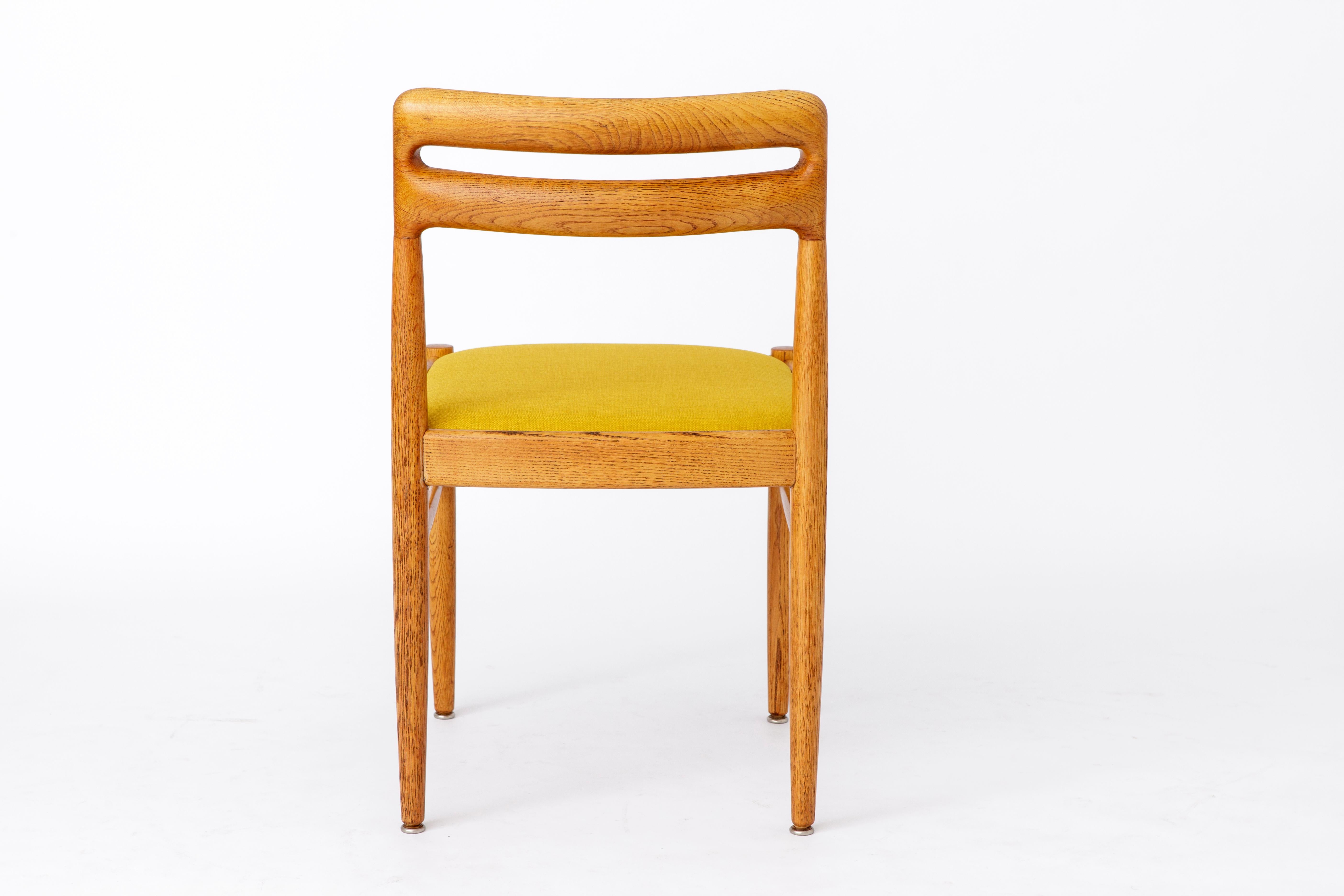 1 of 2 Vintage Chair Bramin Danish 60s-70s Oak 1
