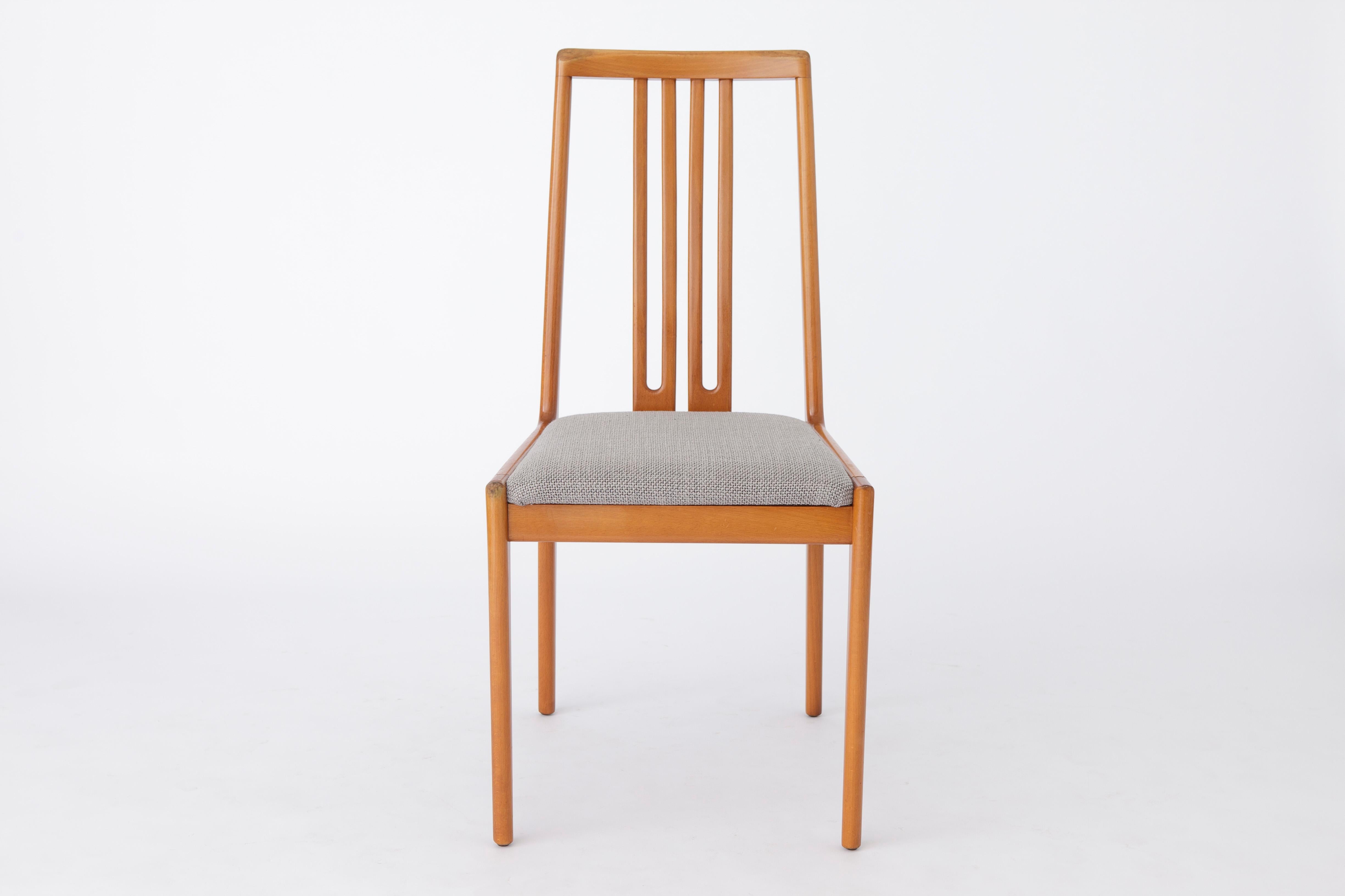 Mid-Century Modern 1 of 6 Vintage Chairs by Lübke, Germany 1970s