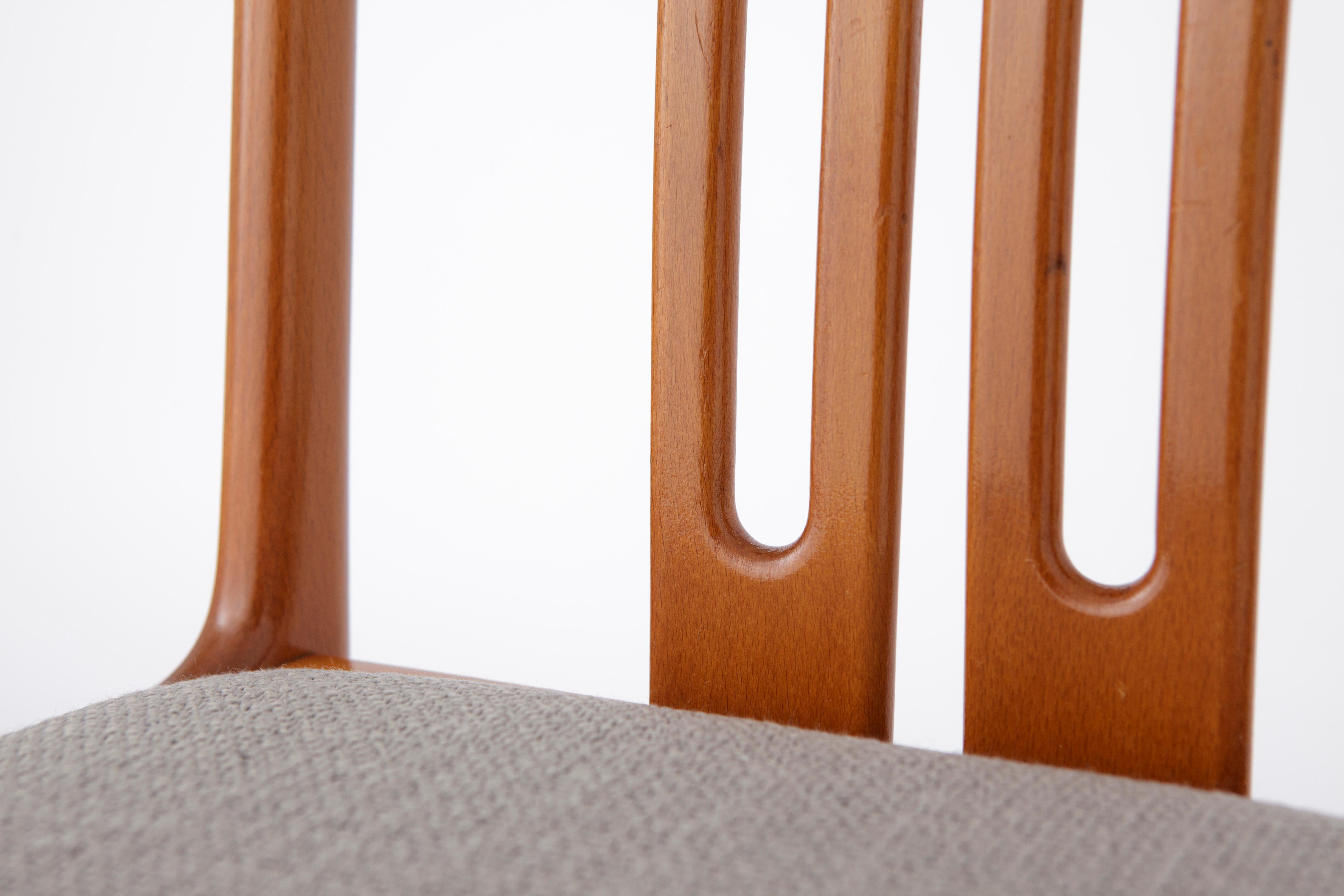 1 of 6 Vintage Chairs by Lübke, Germany 1970s In Good Condition In Hannover, DE