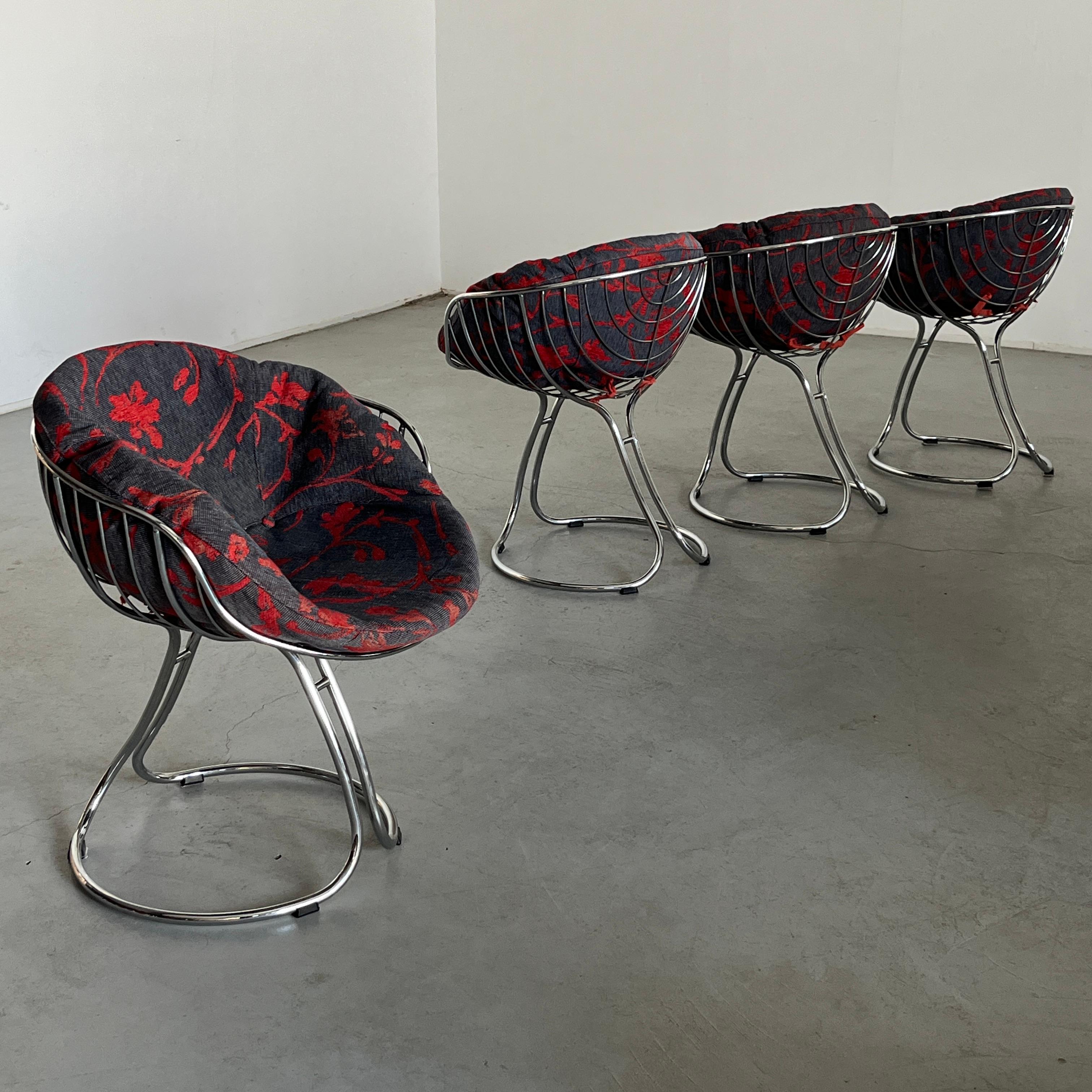 Mid-Century Modern 1 de 4 Fauteuils Vintage 'Pan Am' par Gastone Rinaldi pour Rima Padova, Italie 1970 en vente