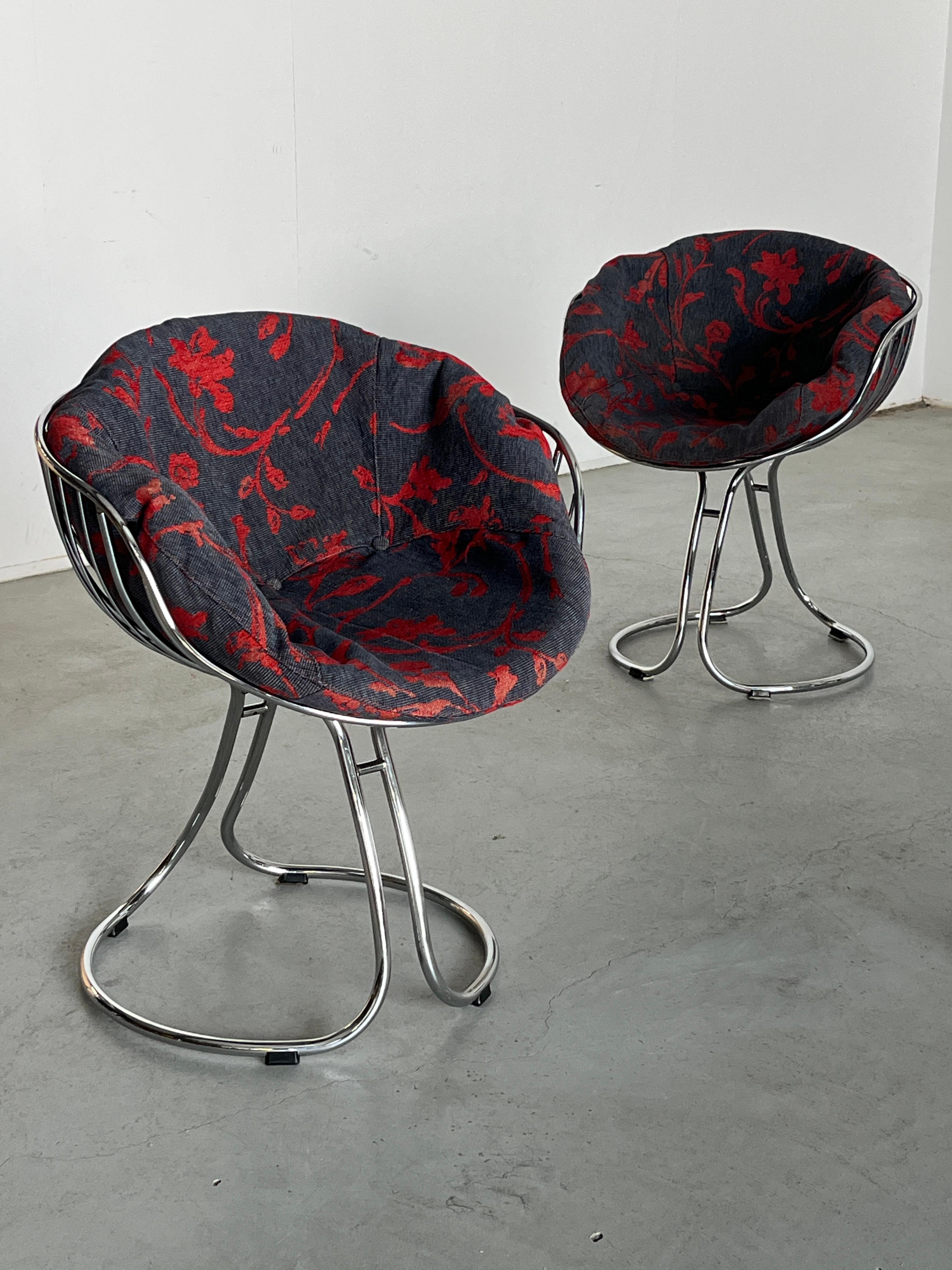 italien 1 de 4 Fauteuils Vintage 'Pan Am' par Gastone Rinaldi pour Rima Padova, Italie 1970 en vente