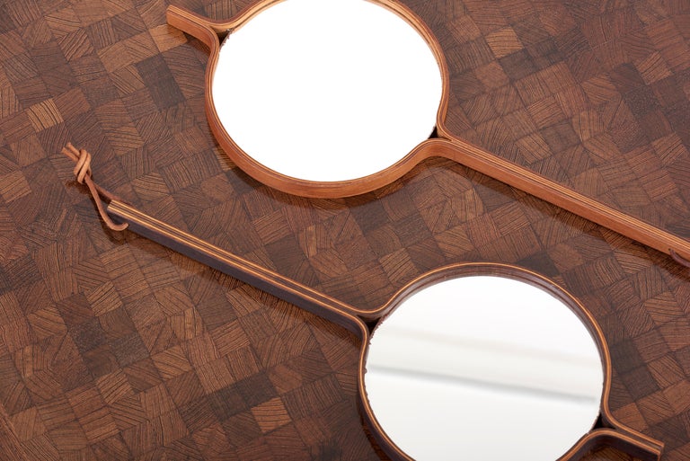 1 of 4 Wall or Hand Mirror by Bech and Starup for Den Permanente