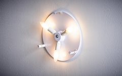 1 of 4 1960s Design Flush Mount in Pink, Nos Italy
