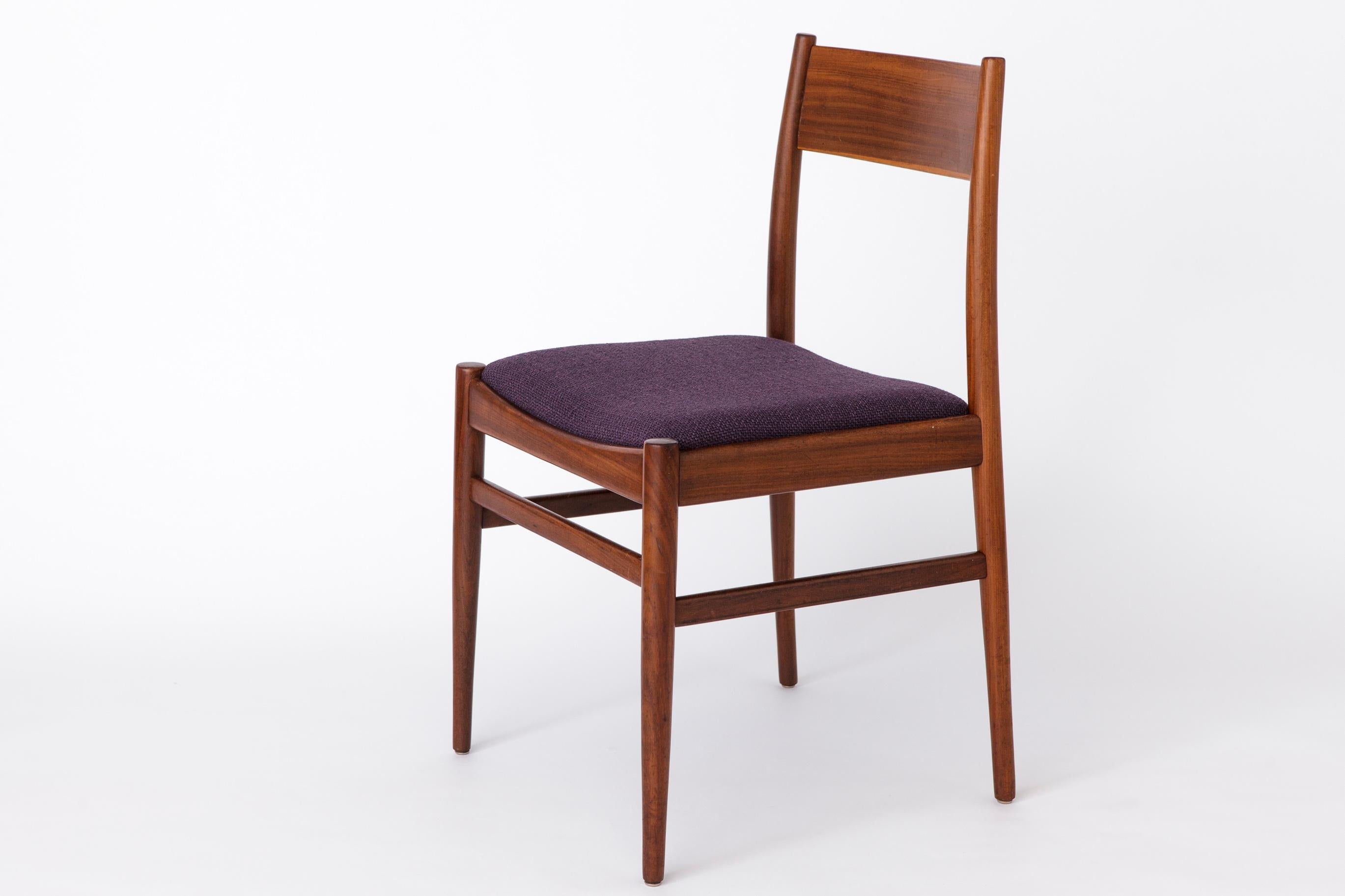 Lucidato 1 di 5 Sedie danesi anni '60 - Teak Vintage in vendita