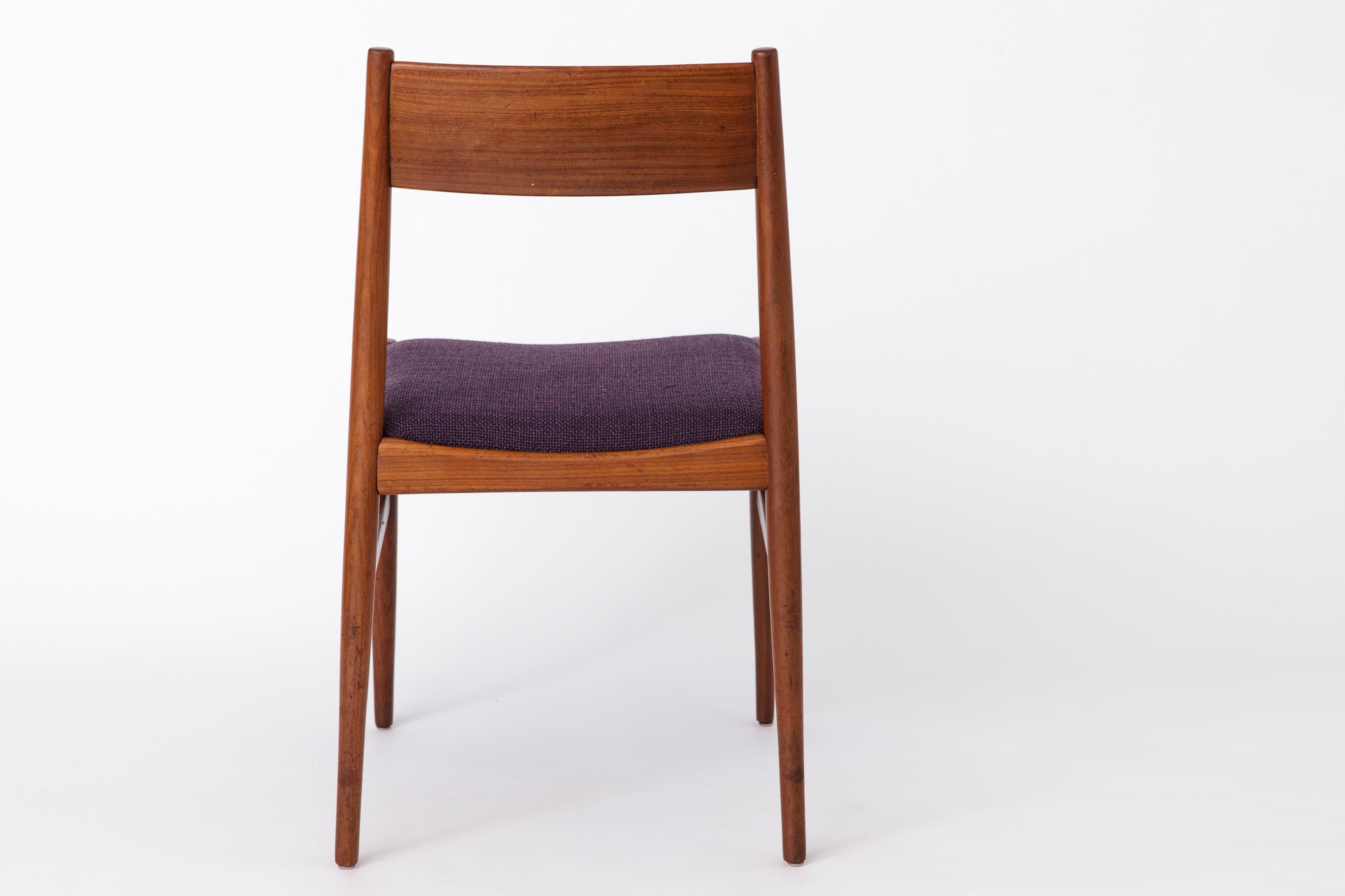 Metà XX secolo 1 di 5 Sedie danesi anni '60 - Teak Vintage in vendita